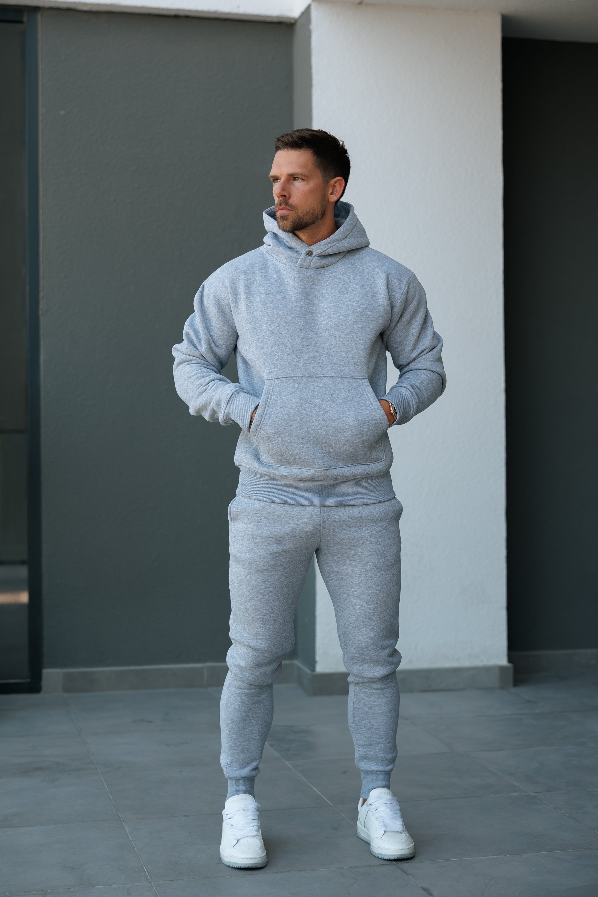 Light Marl Grey Oversized Bottoms - FSR006/FSR007