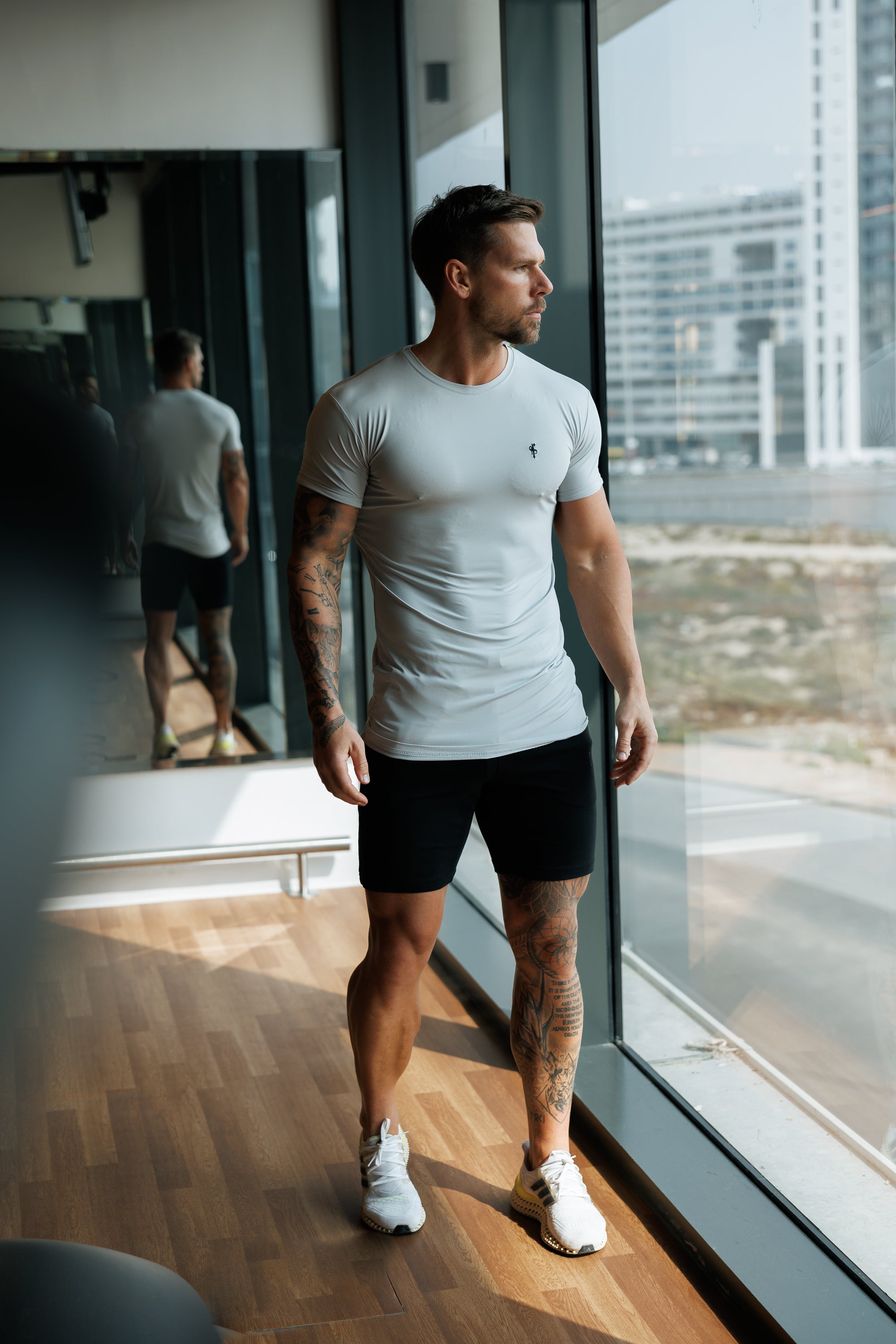 Light Grey / Black Gym Crew - FSH1275