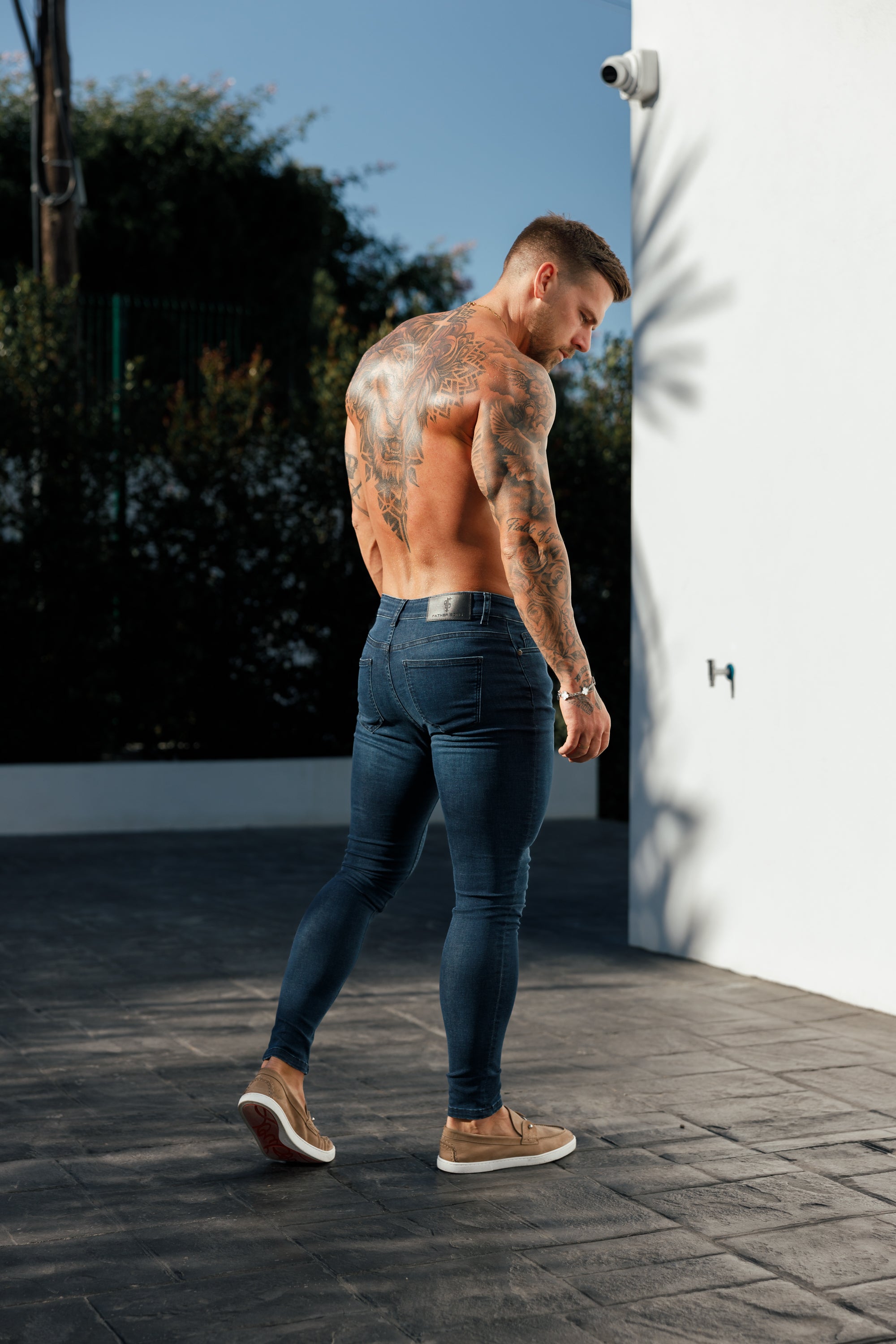 Ultra Stretch Mid Blue Slim Jeans - FSJEAN010