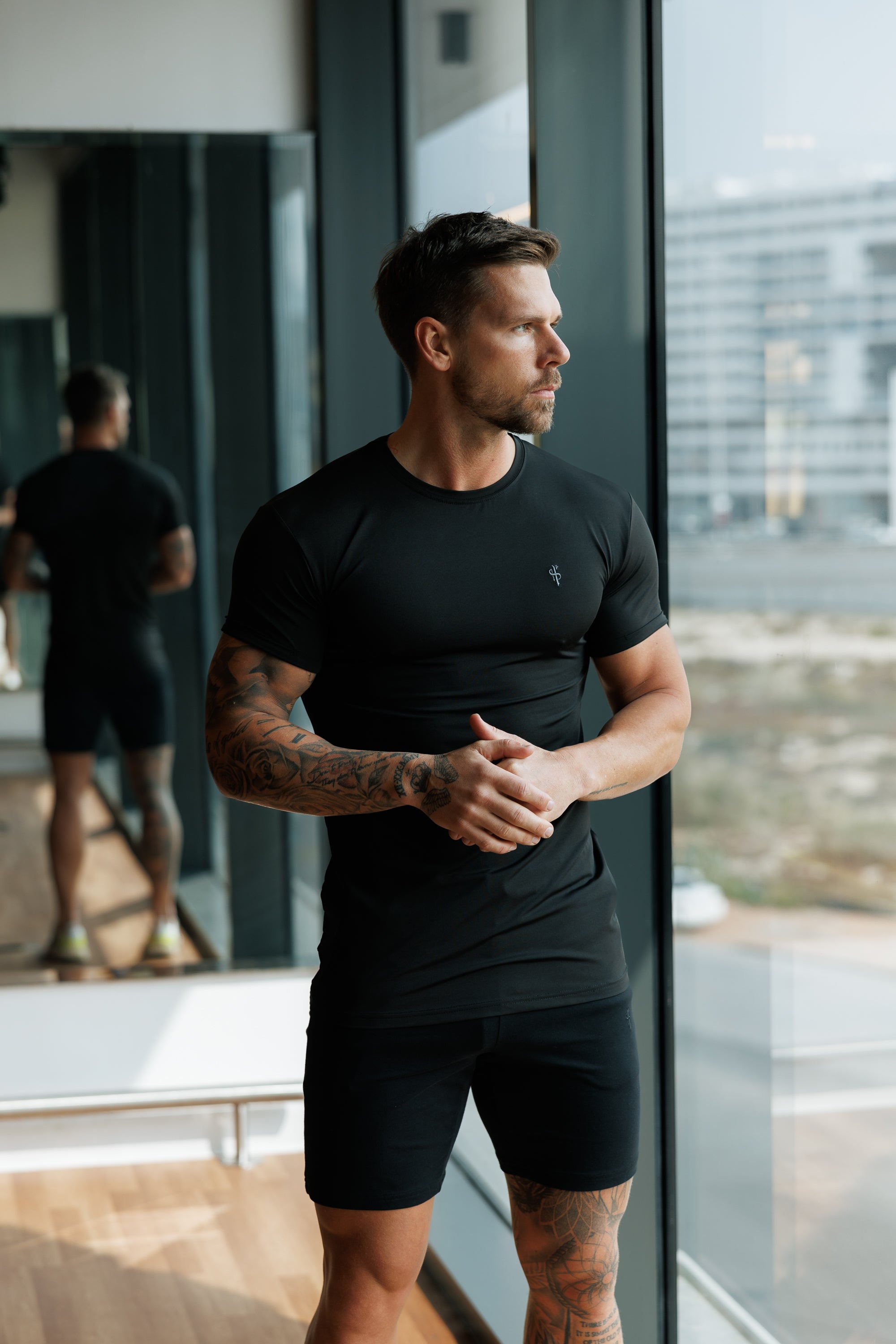 Black / Grey Gym Crew - FSH1273