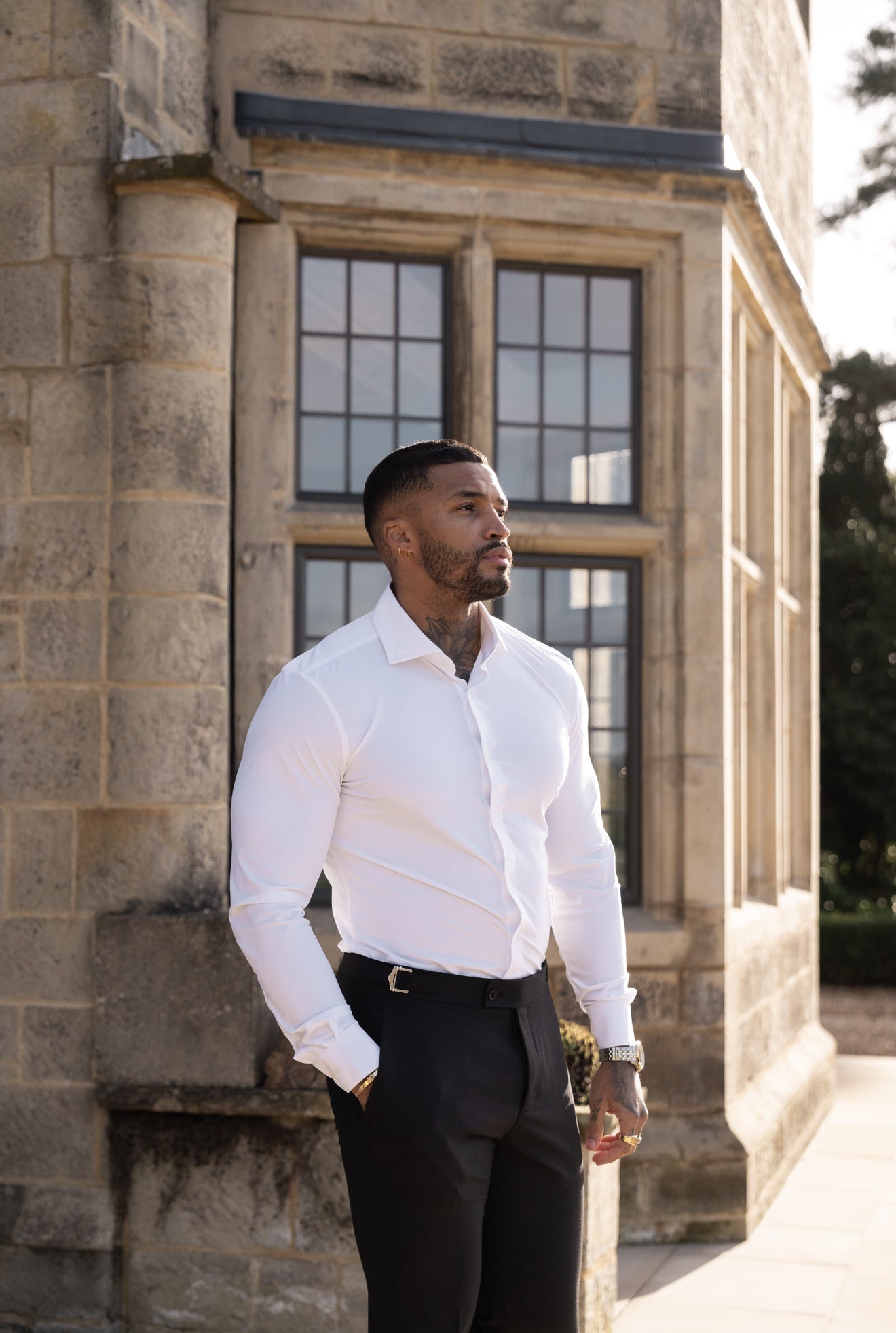 Ultra Stretch Compression Shirt Long Sleeve White - FS1233