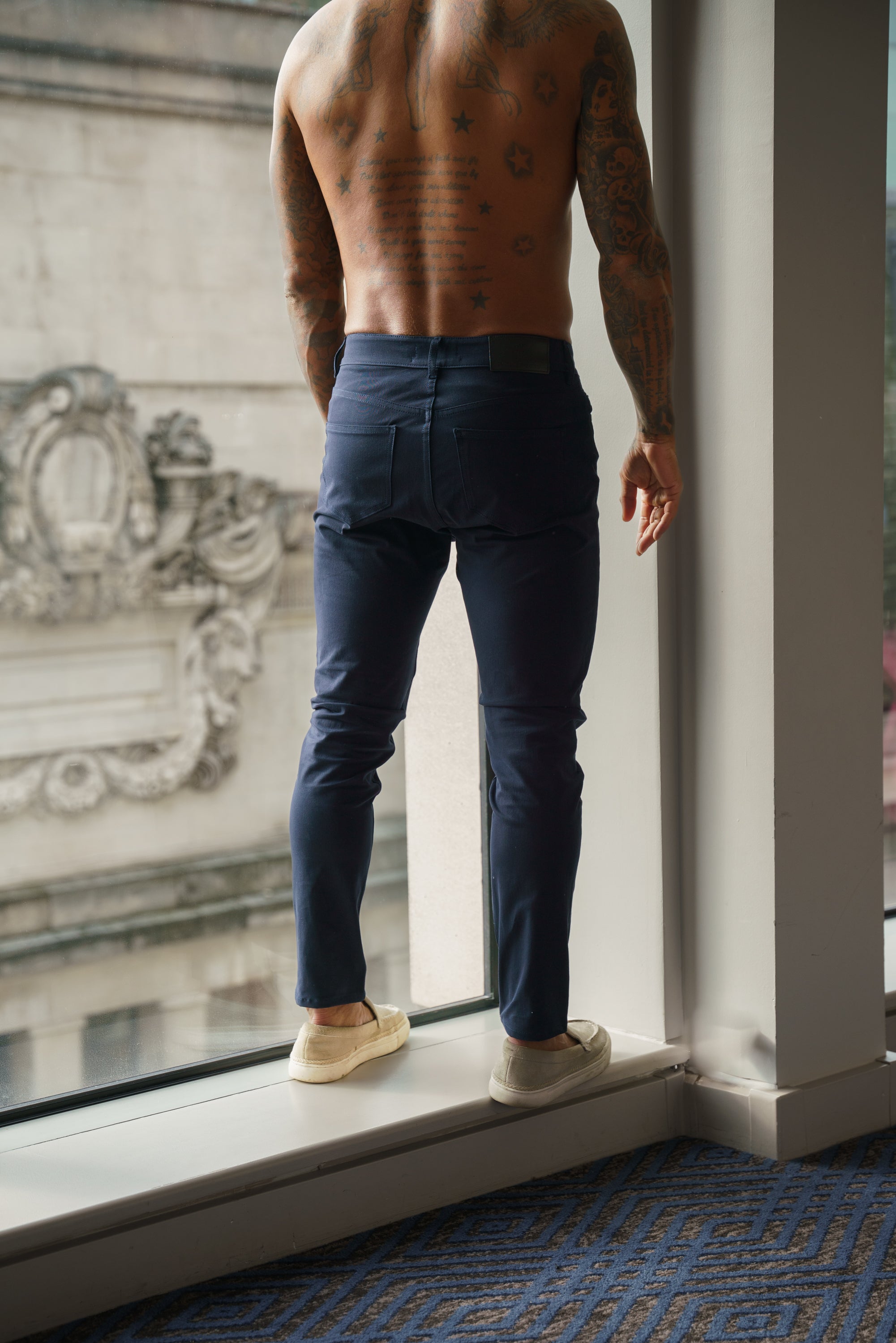 Ultra Stretch Navy Relaxed Jeans - FSJEAN015