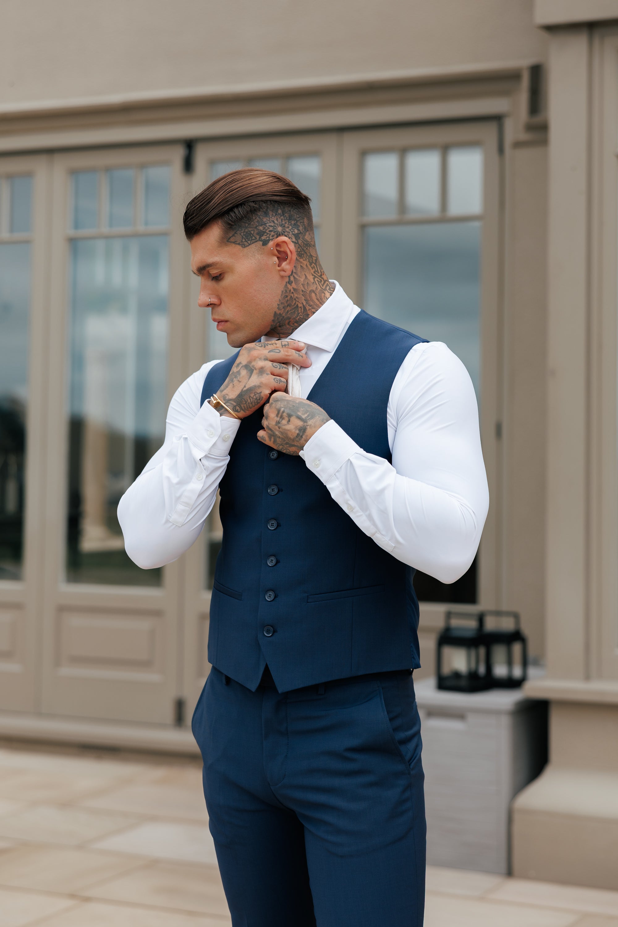 Slim Formal Waistcoat Navy - FSW012