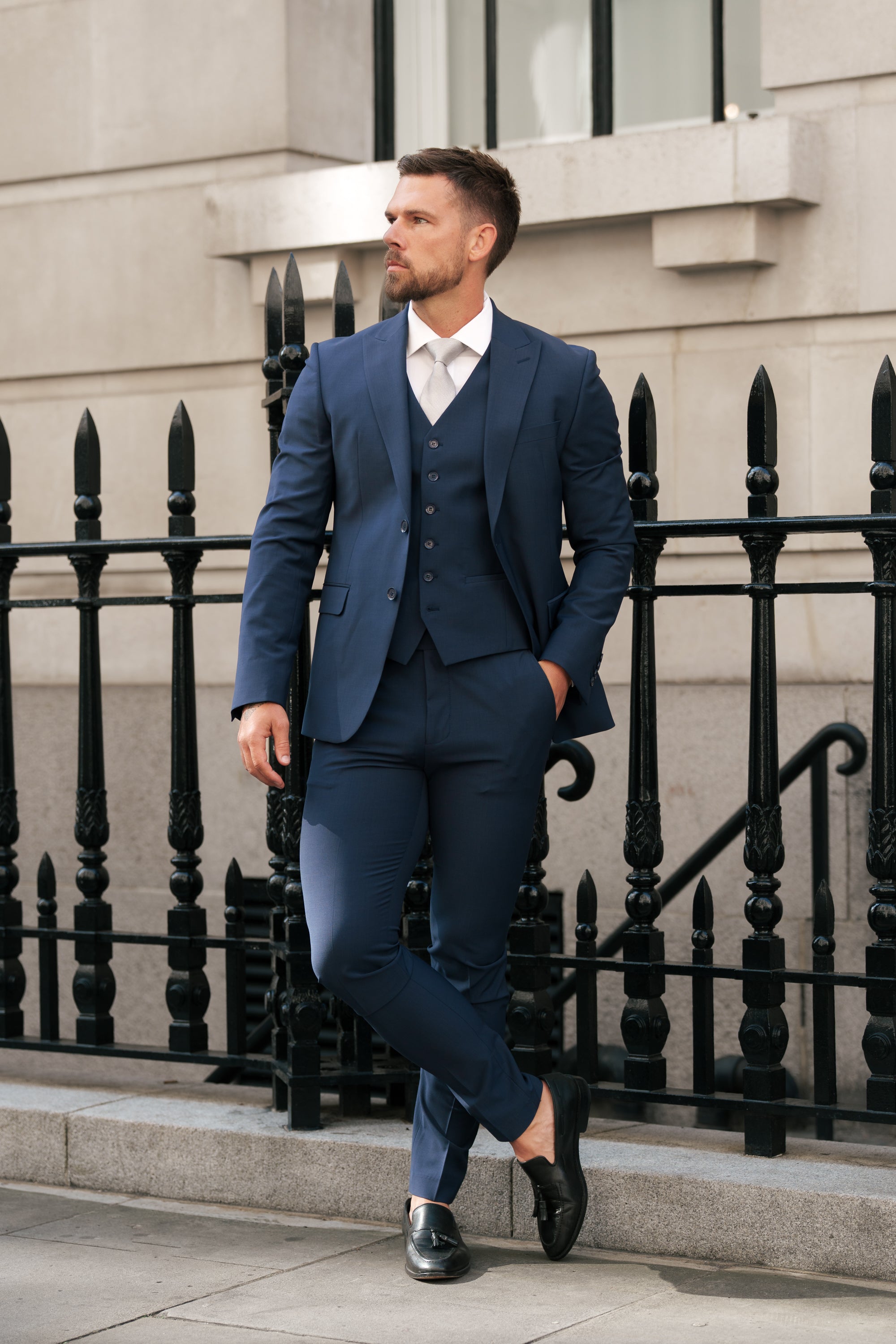 Slim Formal Waistcoat Navy - FSW012