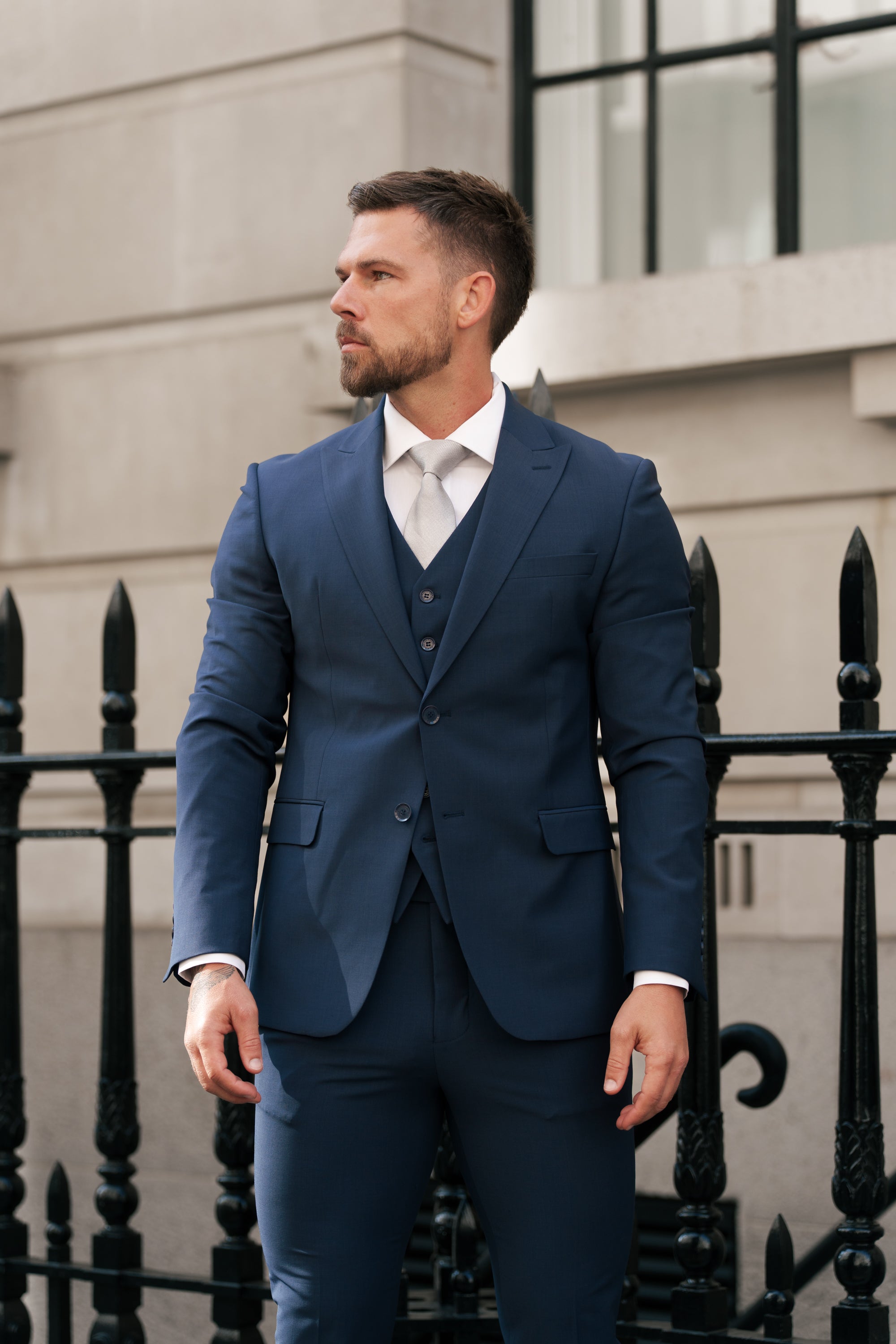Slim Formal Suit Jacket Navy - FSJKT013