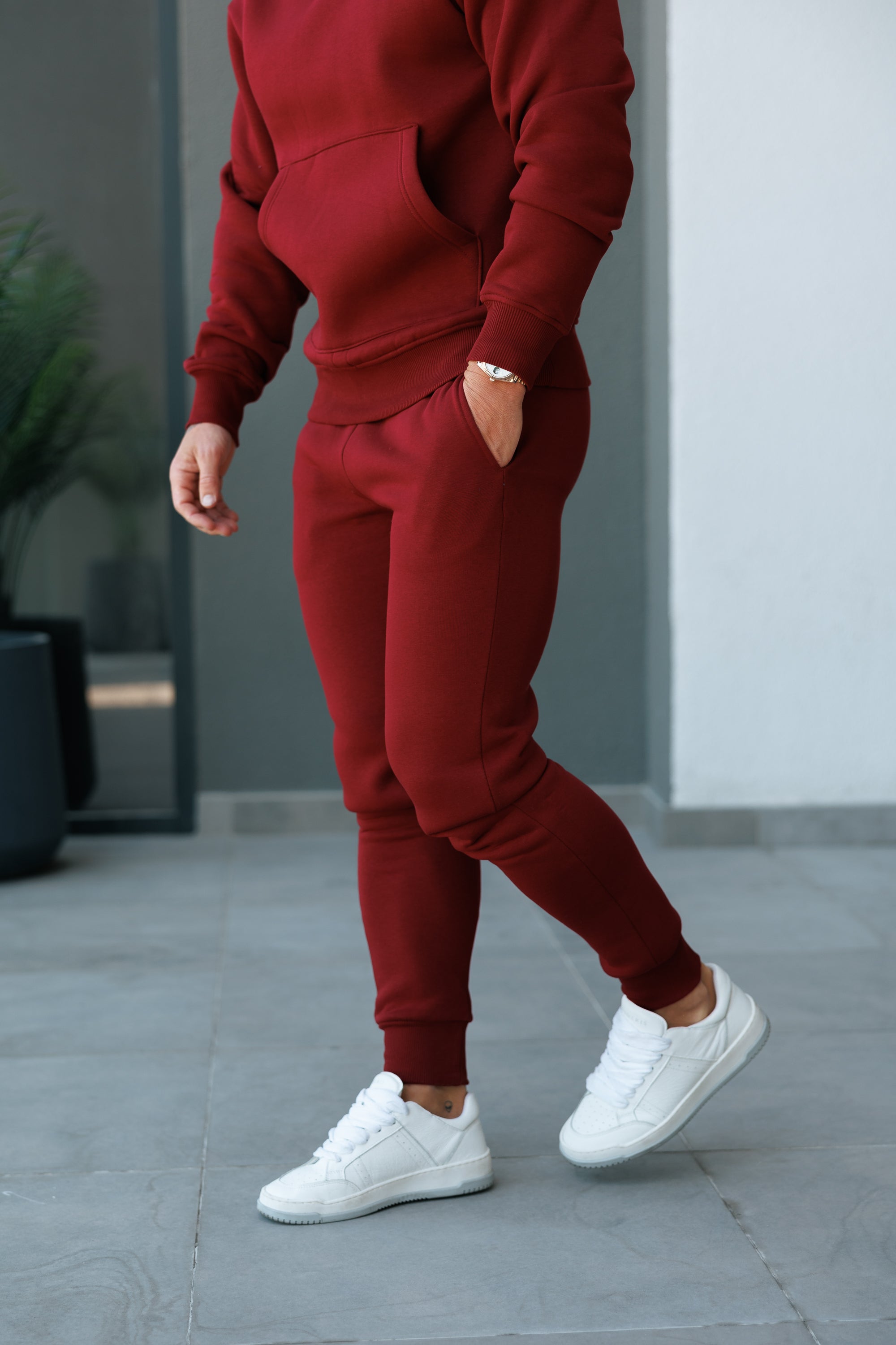 Burgundy Oversized Bottoms - FSR010