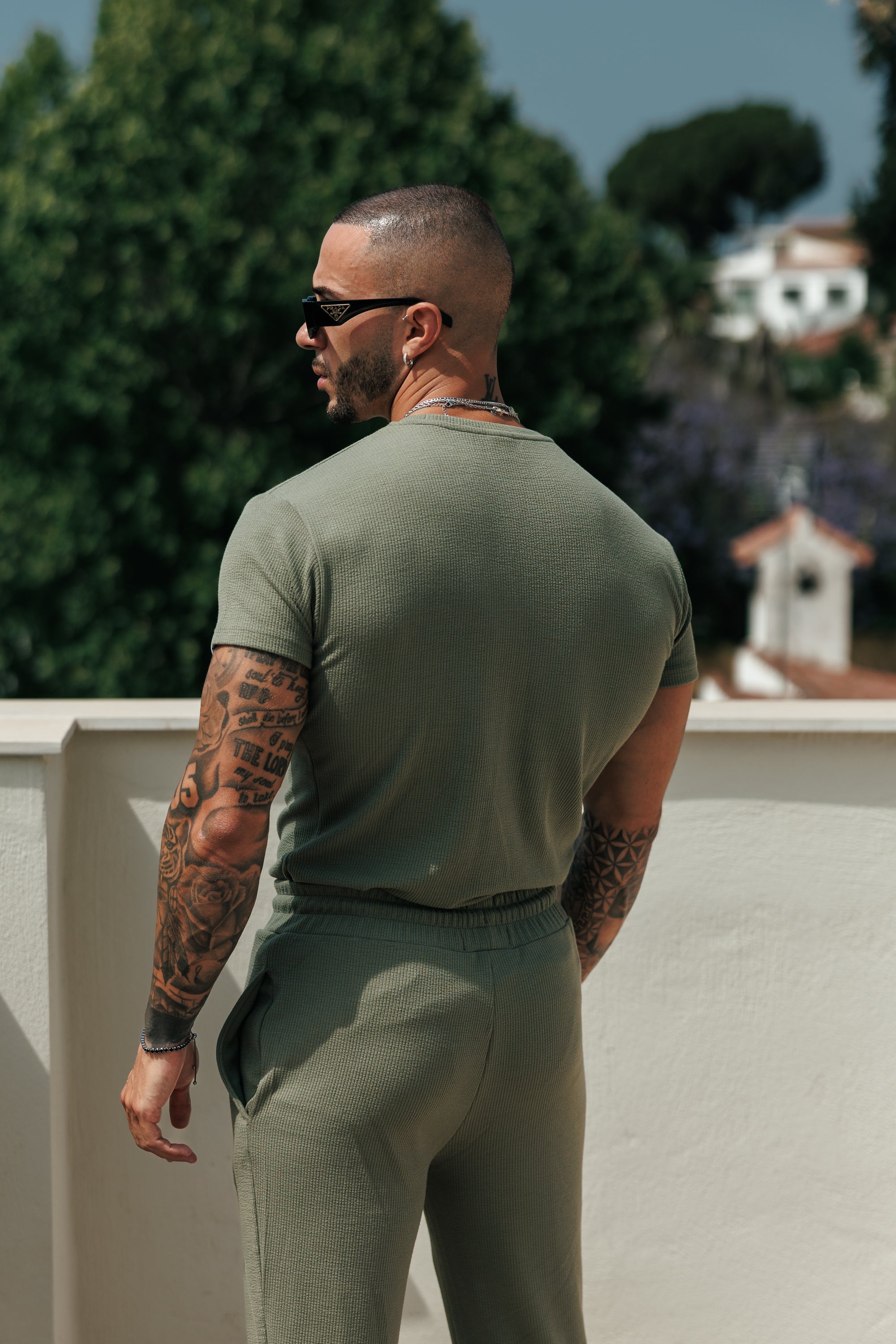 Jersey Cord Olive T-Shirt - FSR096