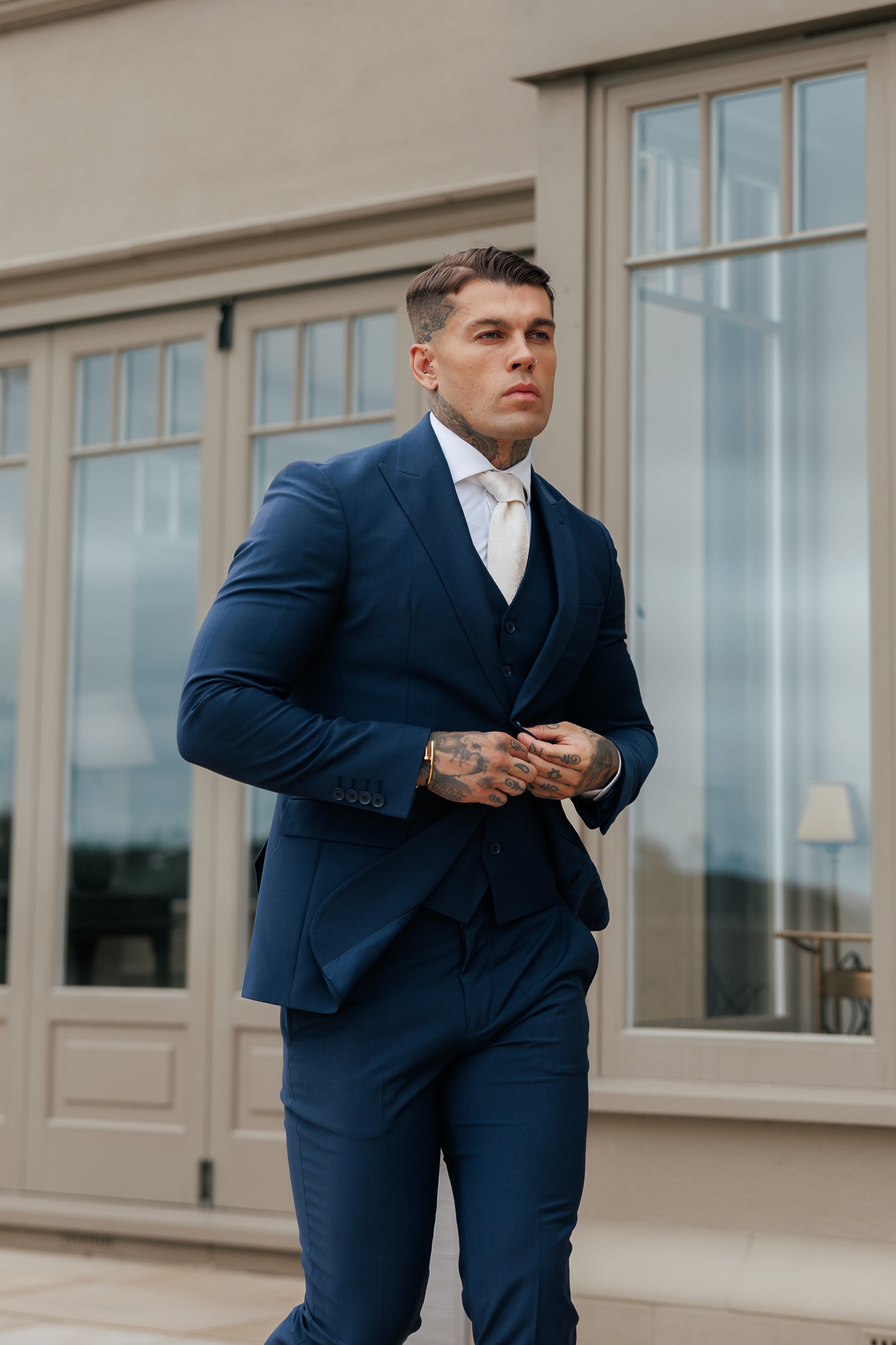 Slim Formal Suit Jacket Navy - FSJKT013