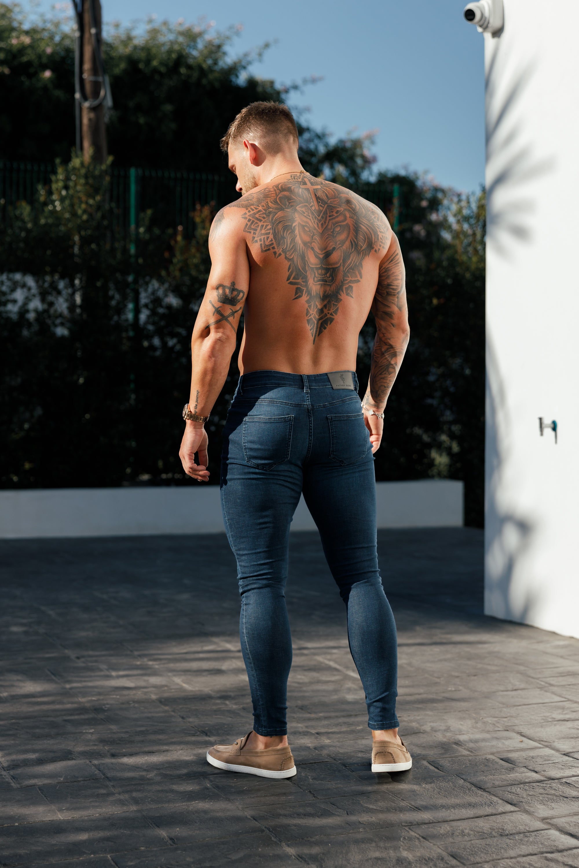 Ultra Stretch Mid Blue Slim Jeans - FSJEAN010