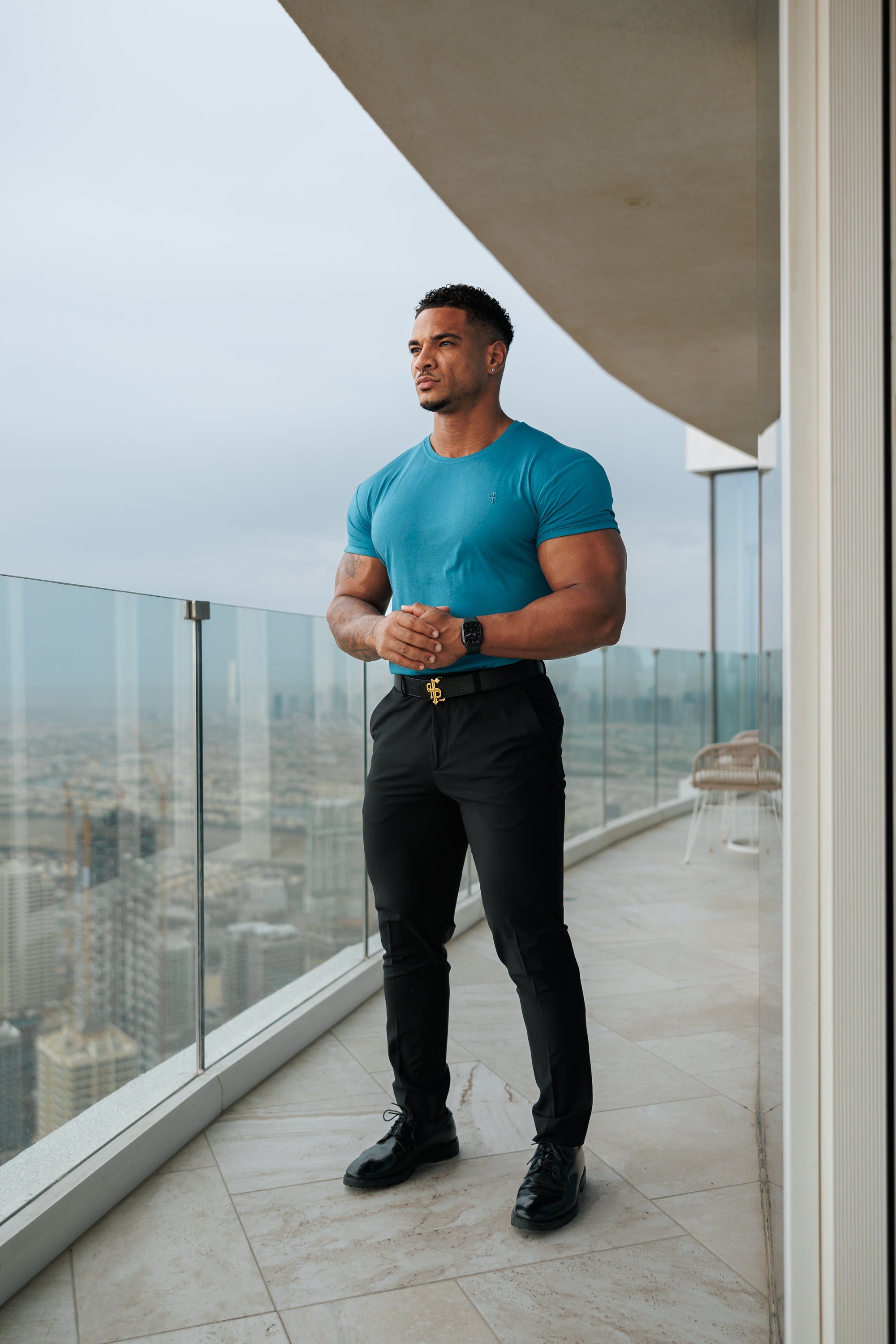 Airforce Blue Bamboo Crew - FSH1180