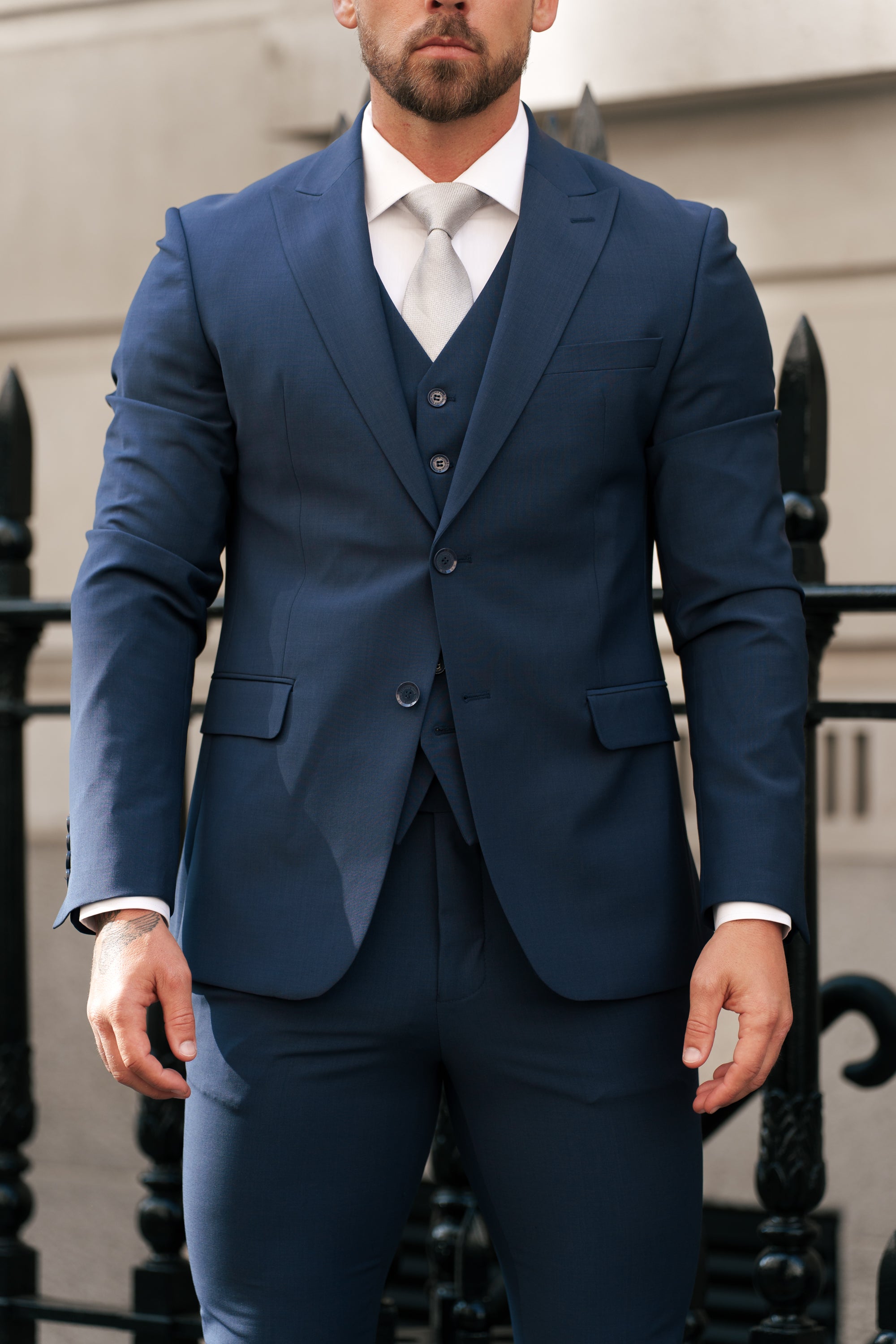 Slim Formal Suit Jacket Navy - FSJKT013