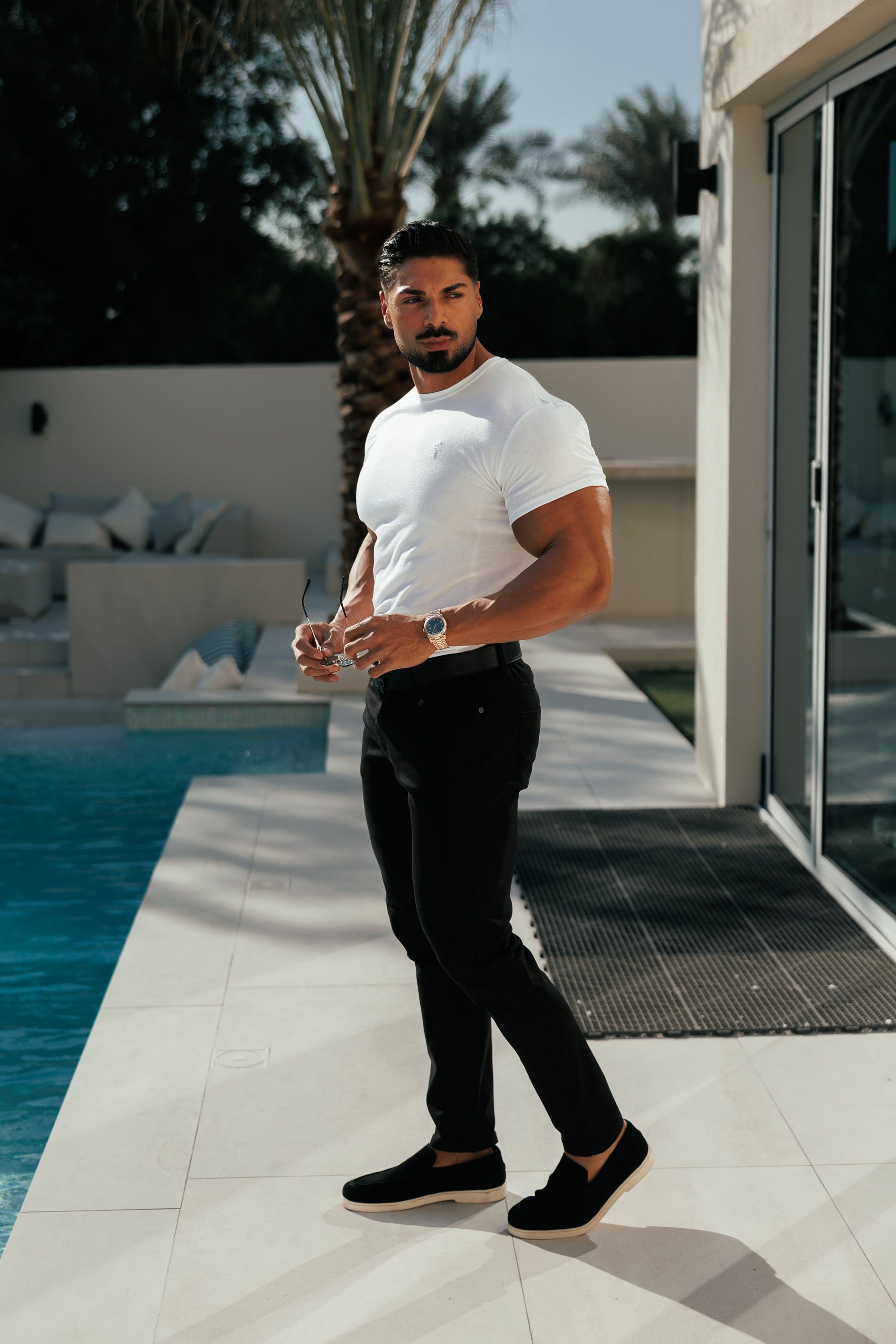 Black Relaxed Tencel Jeans - FSJEAN019