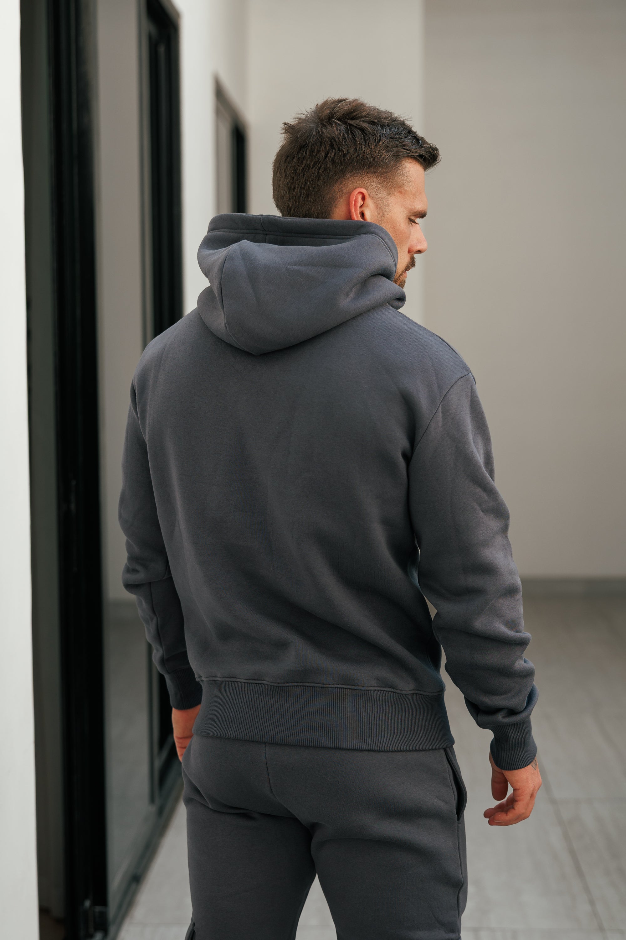 Charcoal / Silver Cargo Hoodie - FSR034