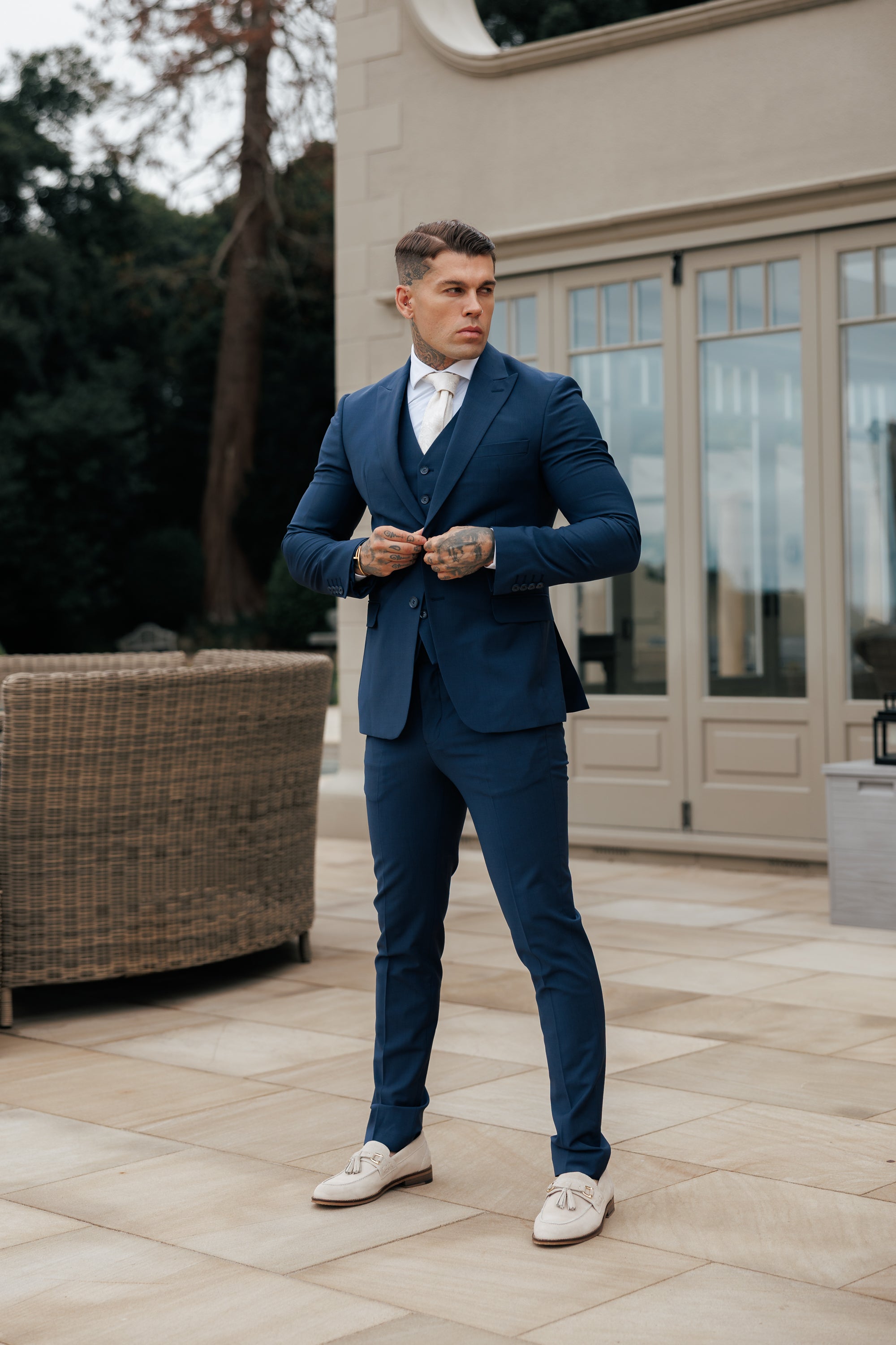 Slim Formal Suit Jacket Navy - FSJKT013