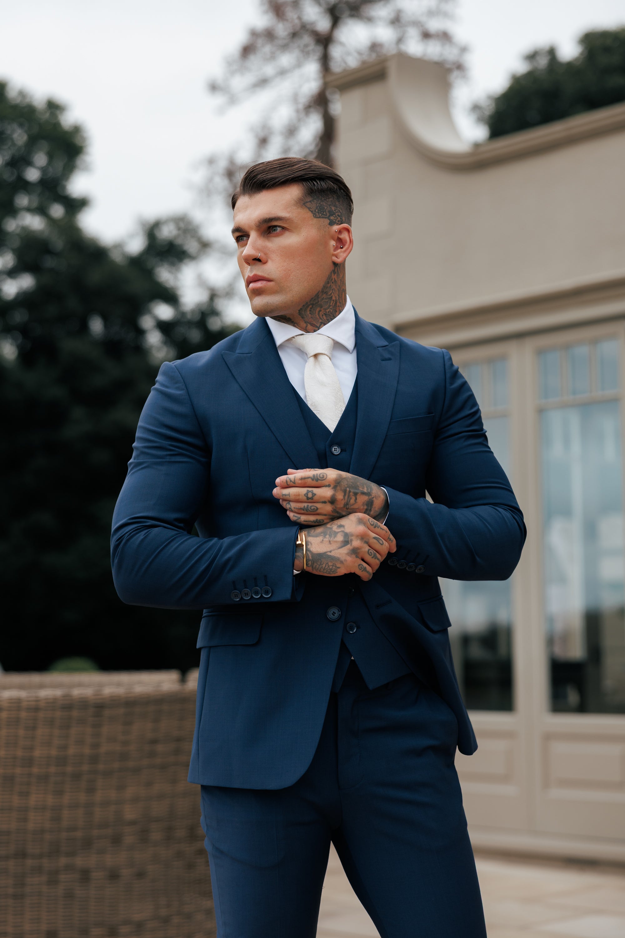 Slim Formal Suit Jacket Navy - FSJKT013 Slim Formal Suit Jacket Navy - FSJKT013