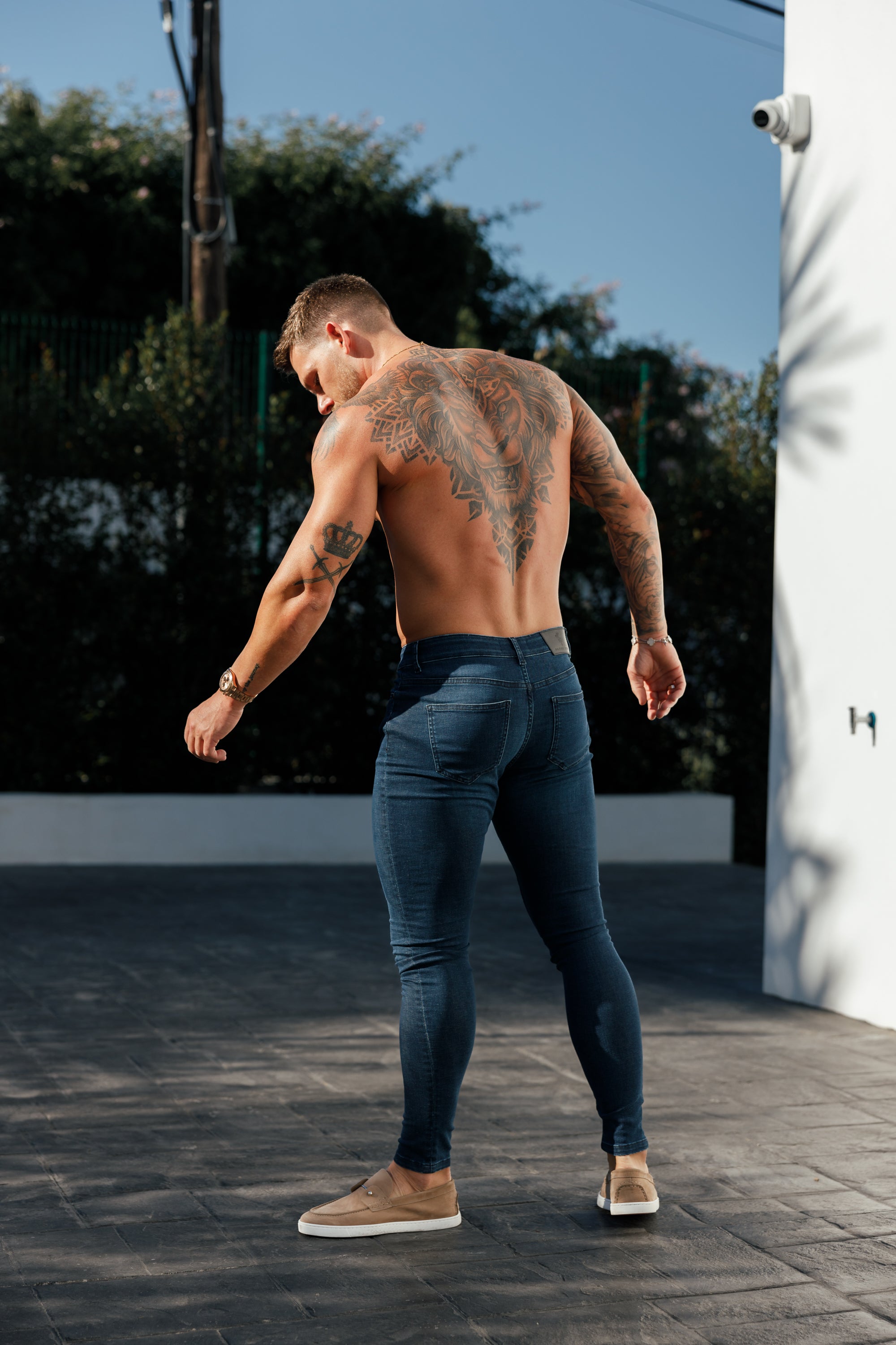 Ultra Stretch Mid Blue Slim Jeans - FSJEAN010