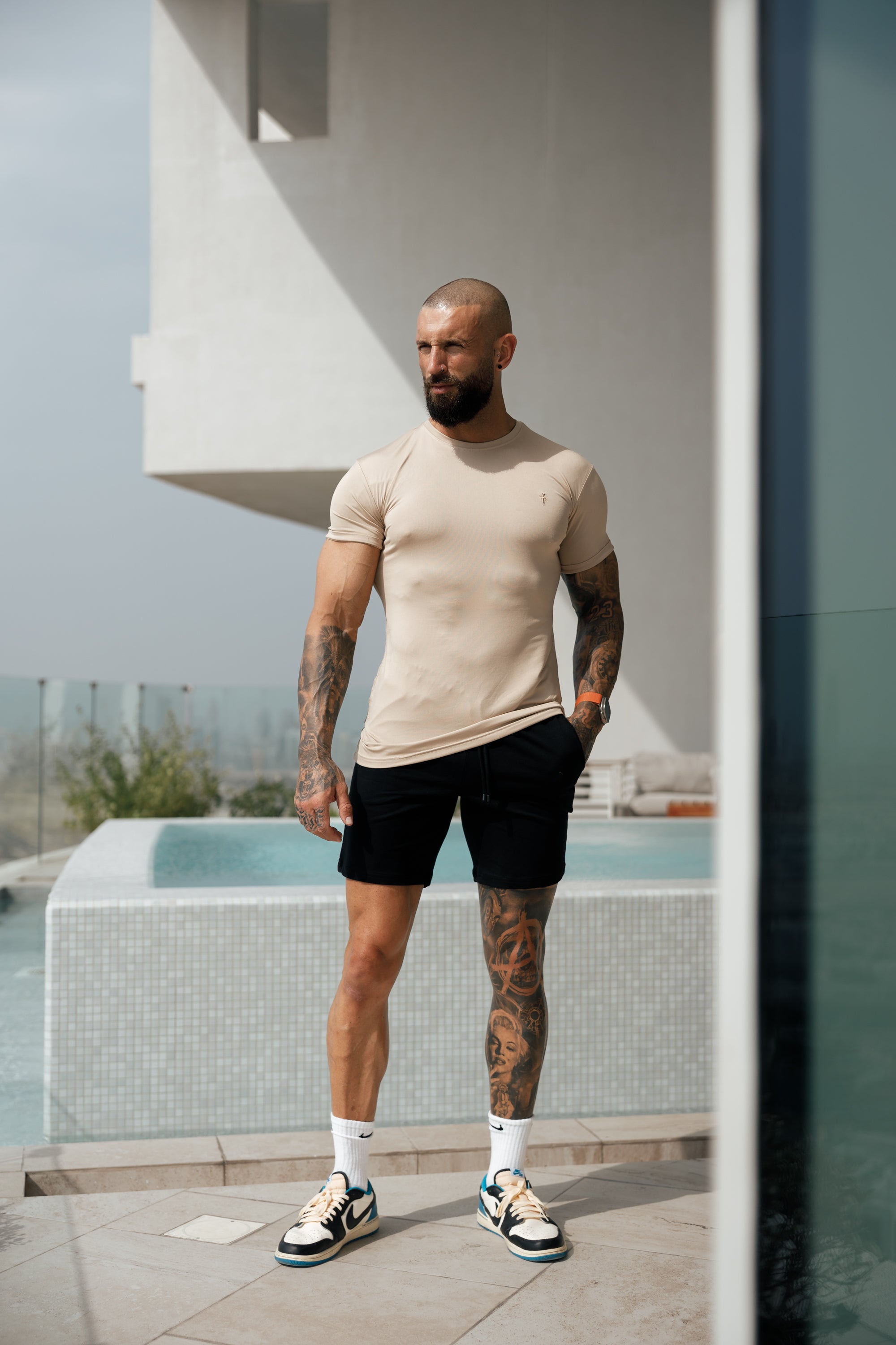 Beige Gym Crew - FSH882