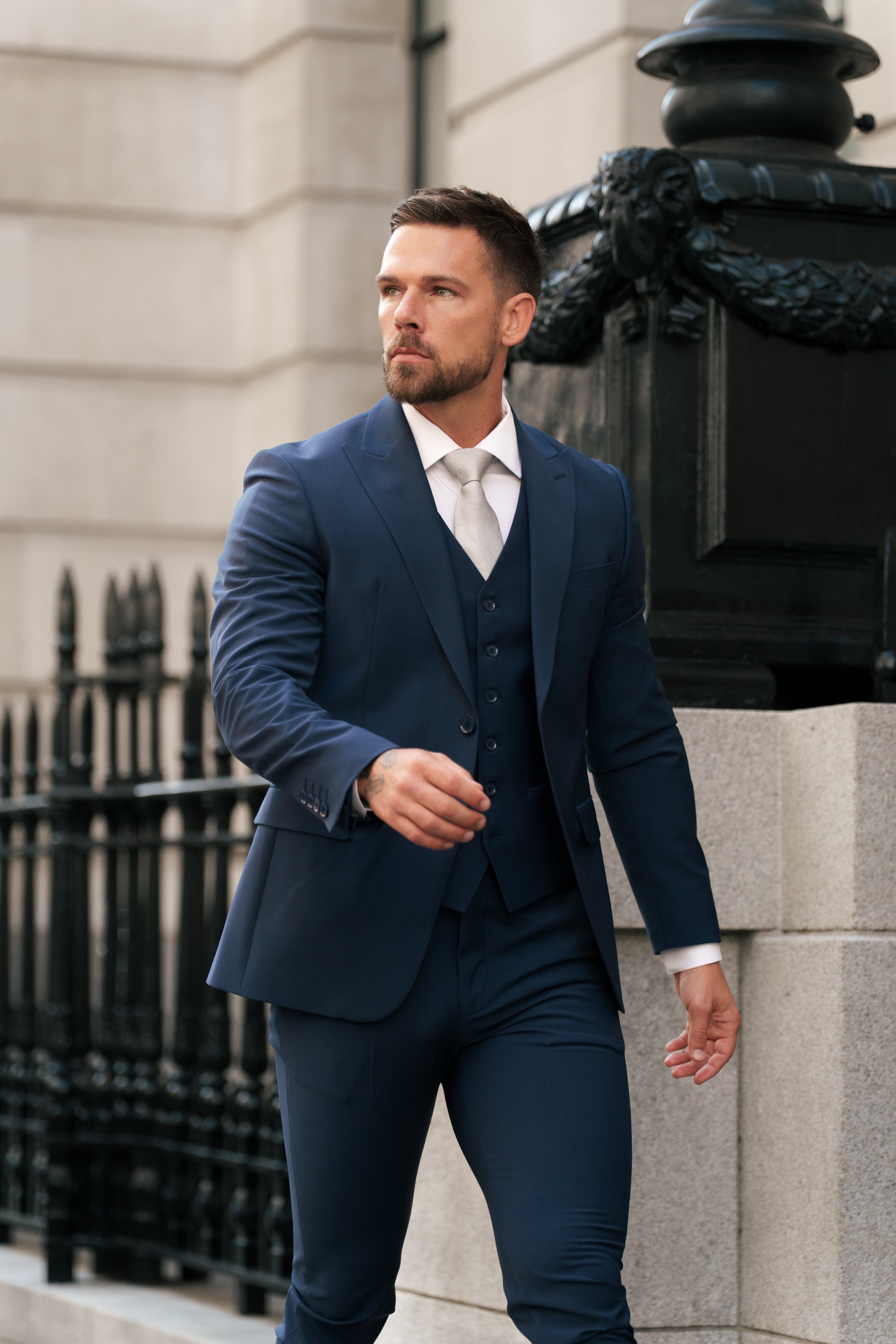 Slim Formal Suit Jacket Navy - FSJKT013