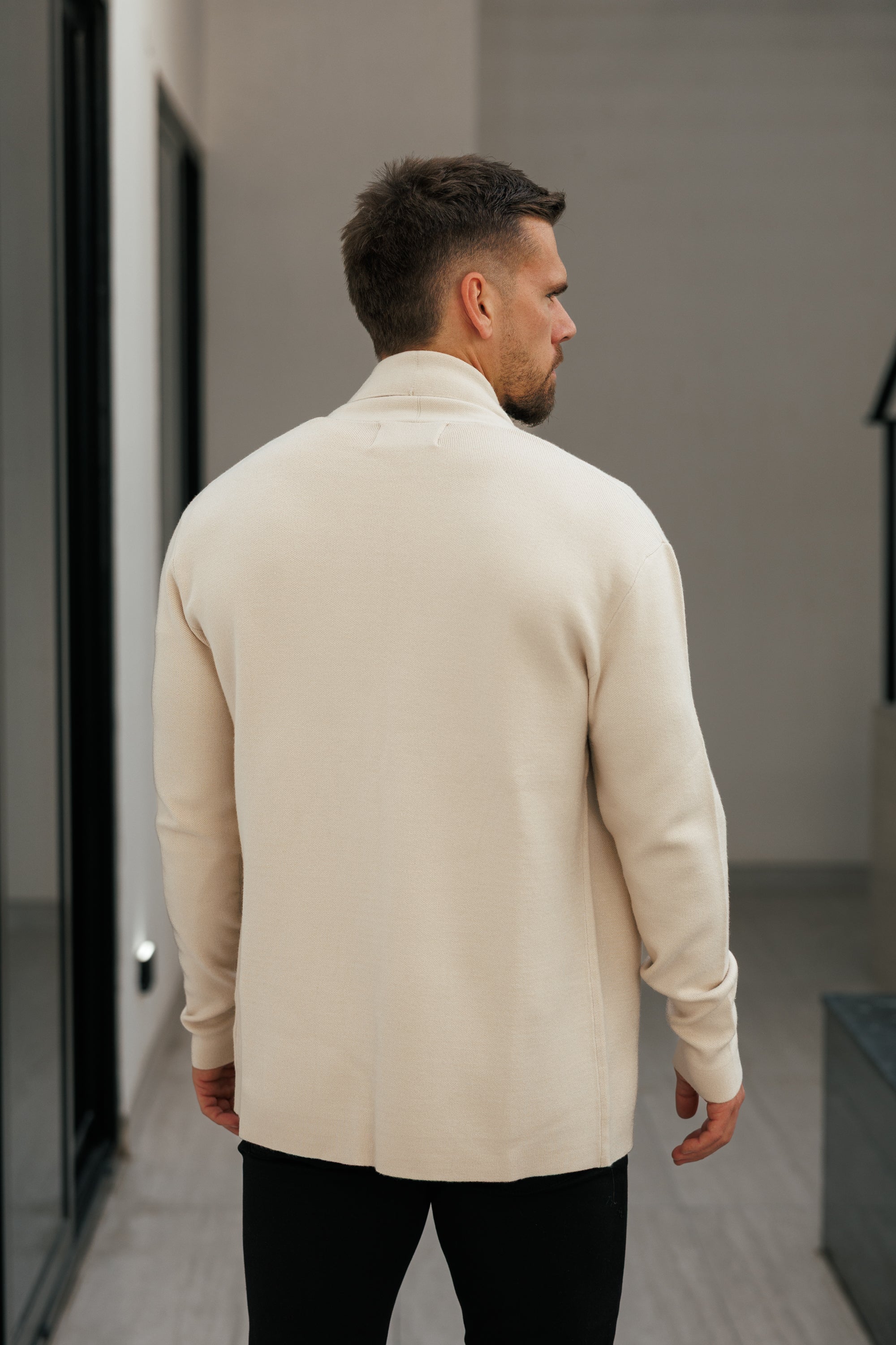 Soft Touch Shawl Cardigan Beige - FSA003 (PRE ORDER 29TH APRIL)