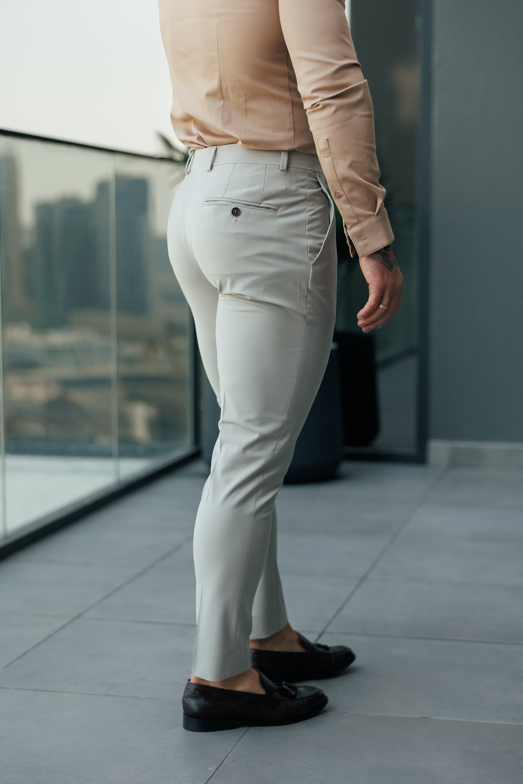 Slim Formal Stone Stretch Trousers - FST029
