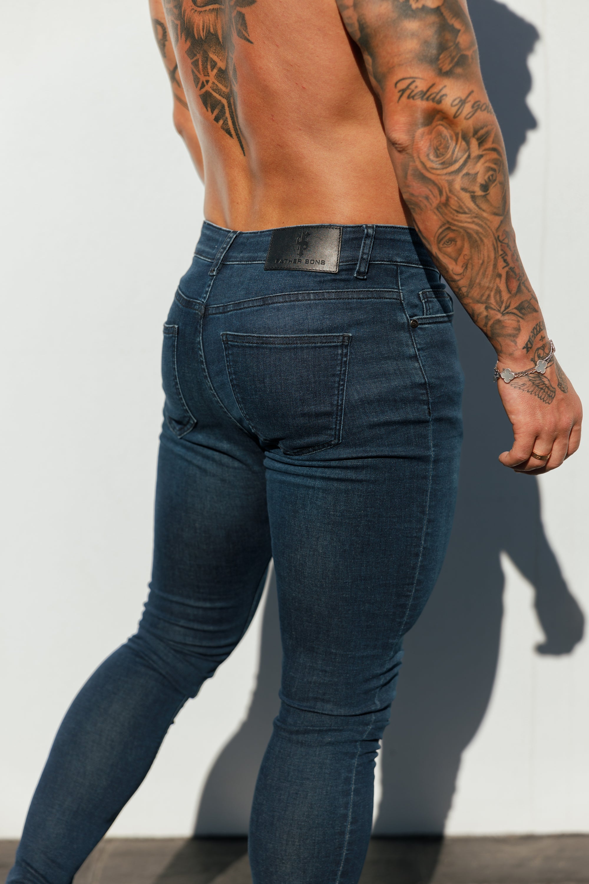 Ultra Stretch Mid Blue Slim Jeans - FSJEAN010