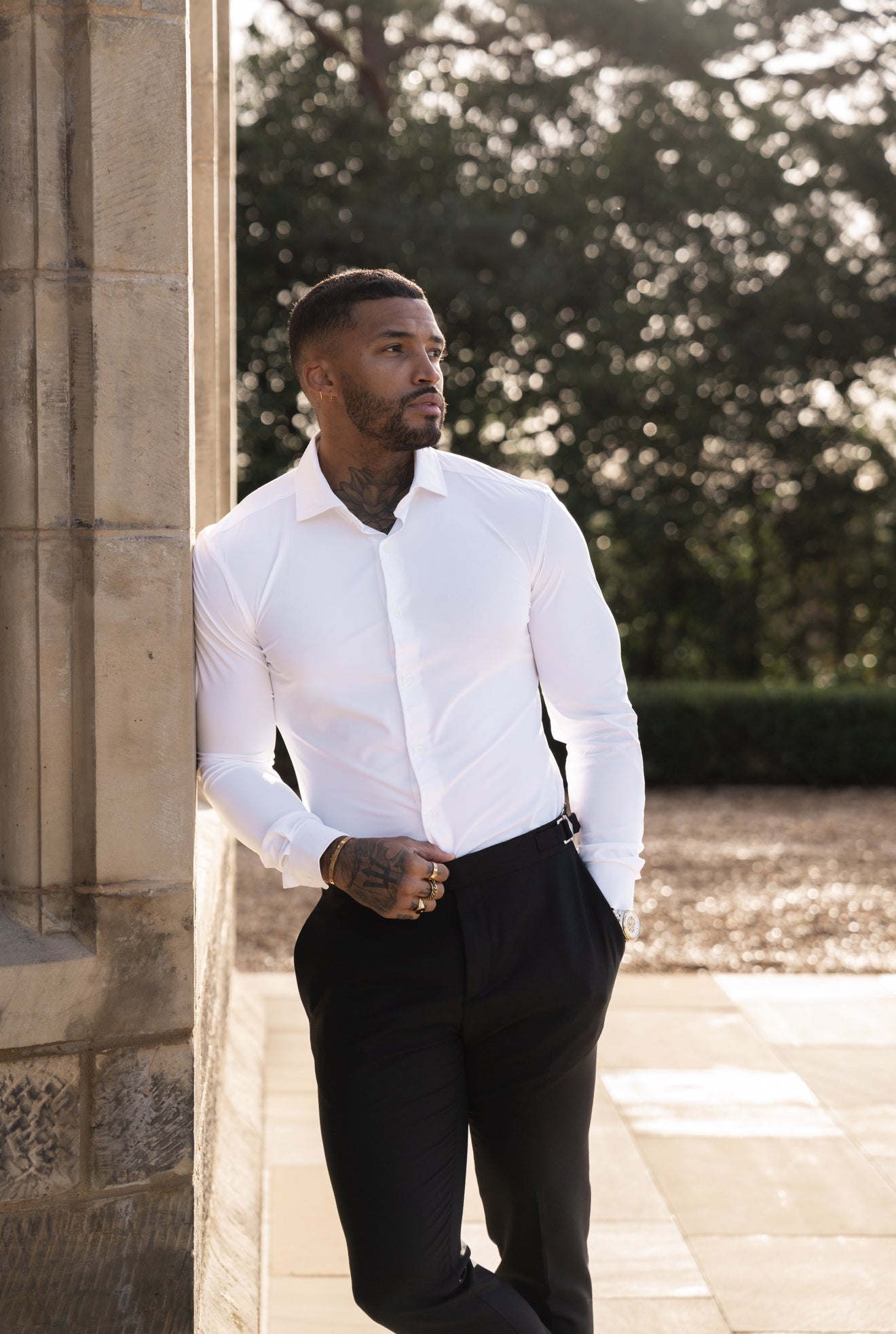 Ultra Stretch Compression Shirt Long Sleeve White - FS1233