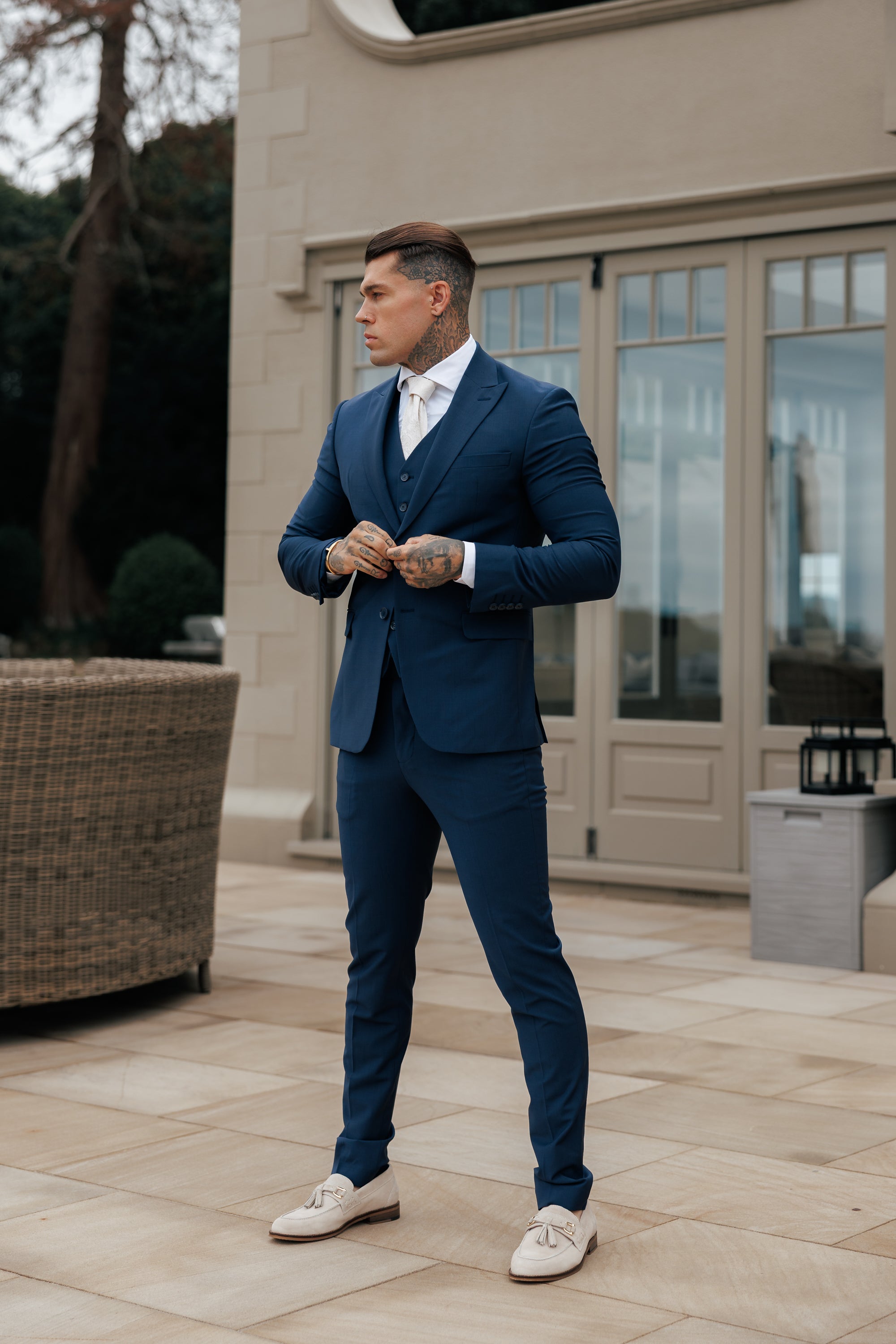 Slim Formal Suit Jacket Navy - FSJKT013