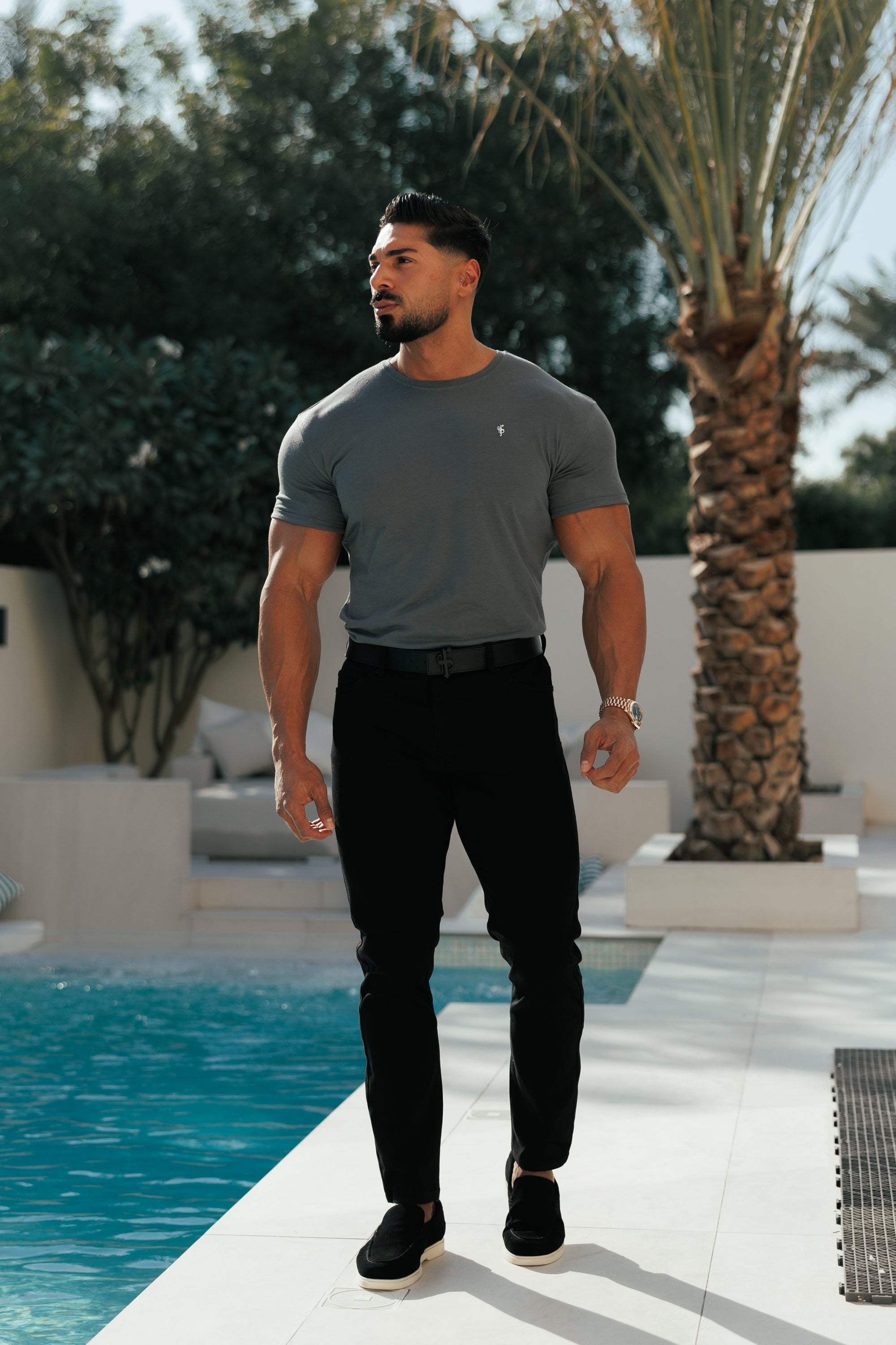 Black Relaxed Tencel Jeans - FSJEAN019