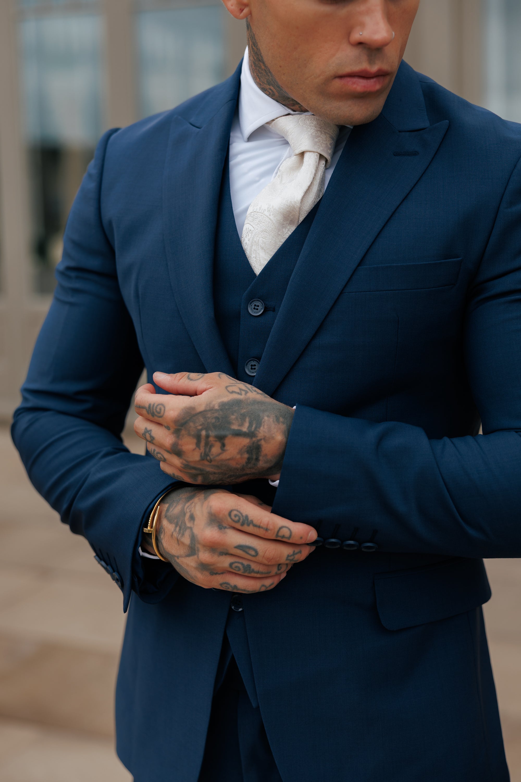 Slim Formal Suit Jacket Navy - FSJKT013