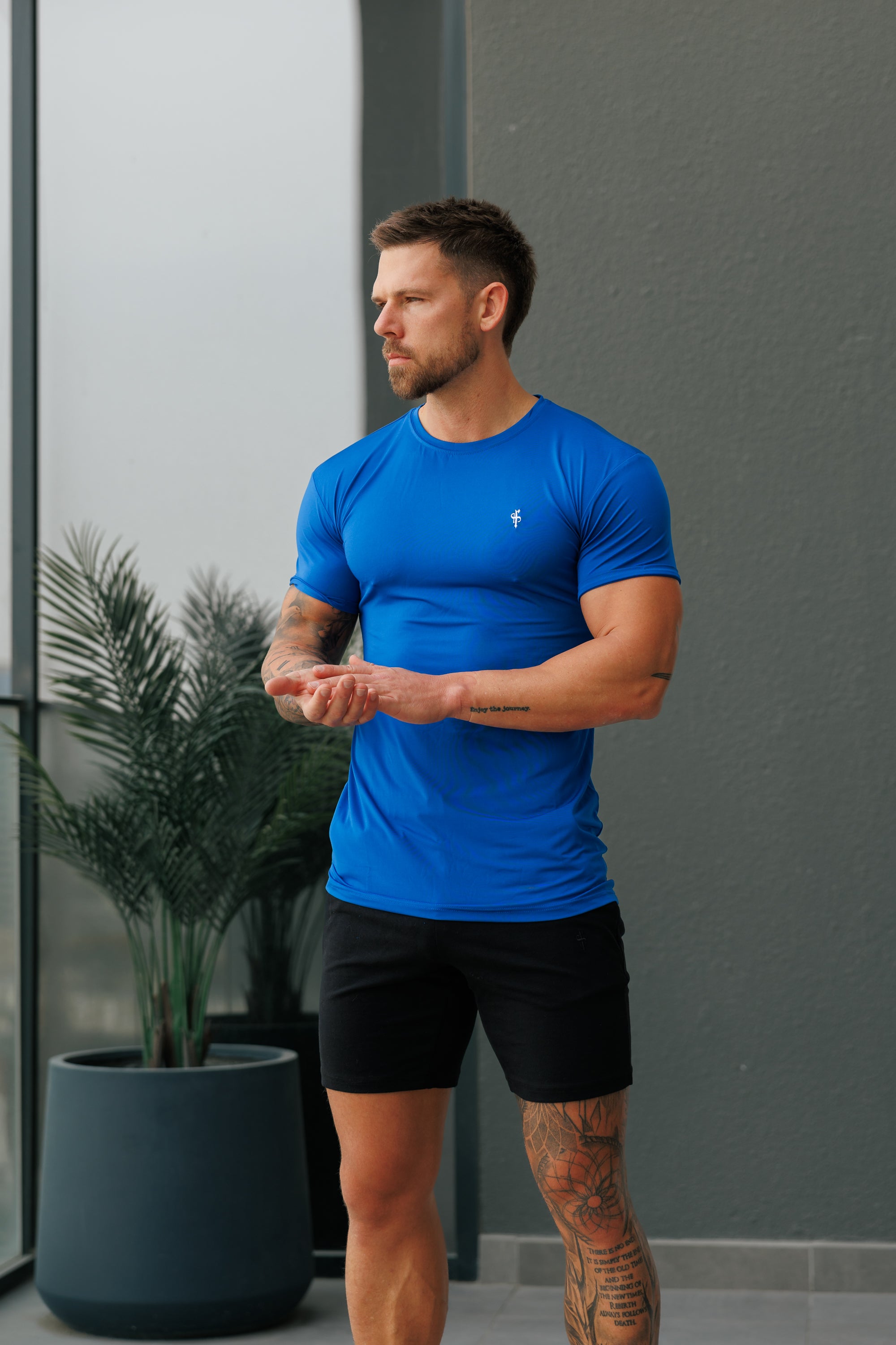 Royal Blue / White Gym Crew - FSH1277