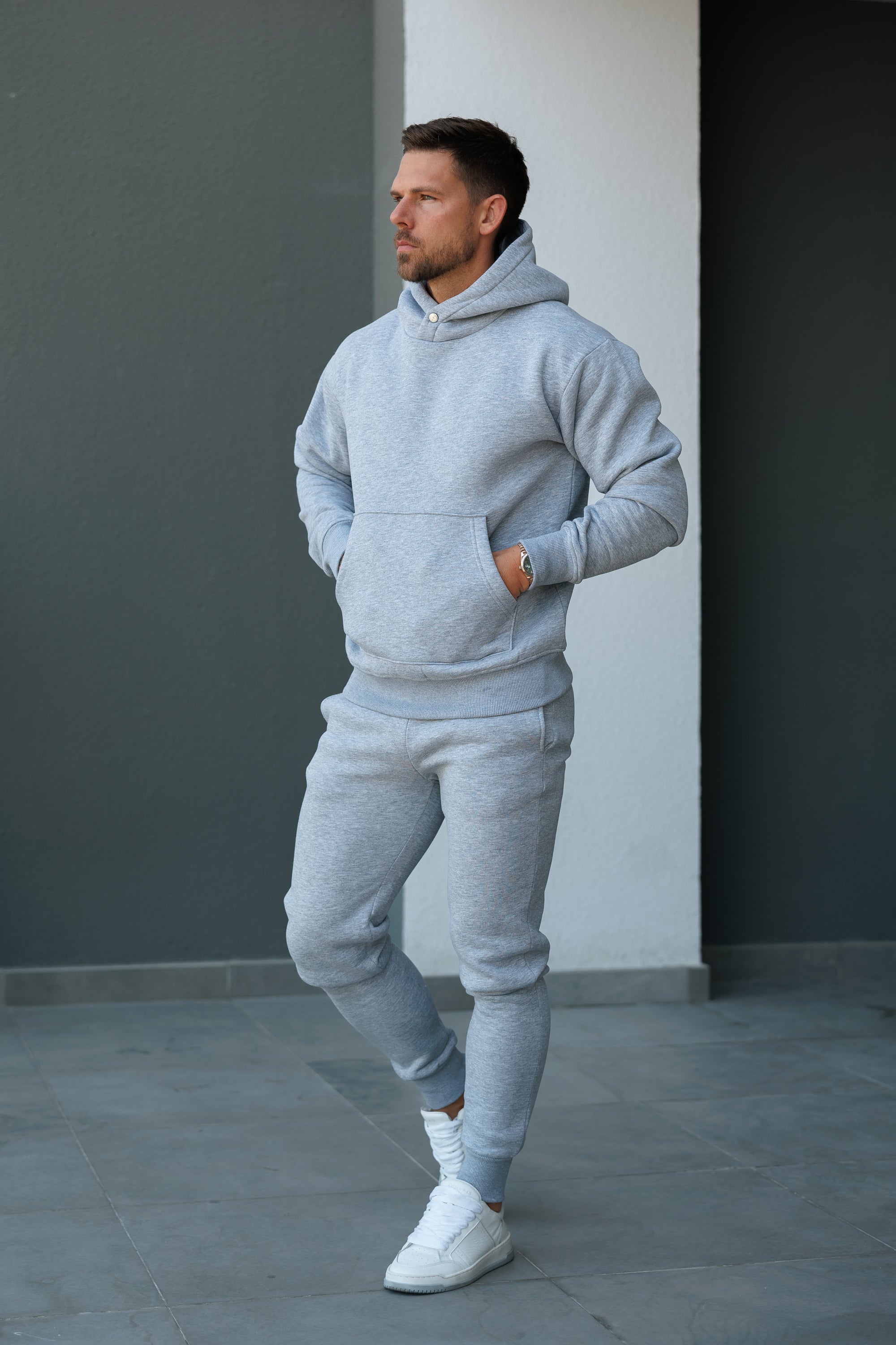 Light Marl Grey Oversized Bottoms - FSR006/FSR007