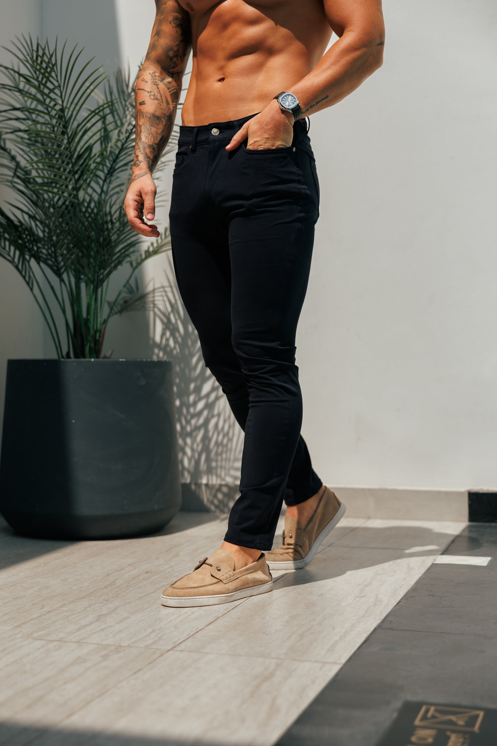 Ultra Stretch Navy Relaxed Jeans - FSJEAN015