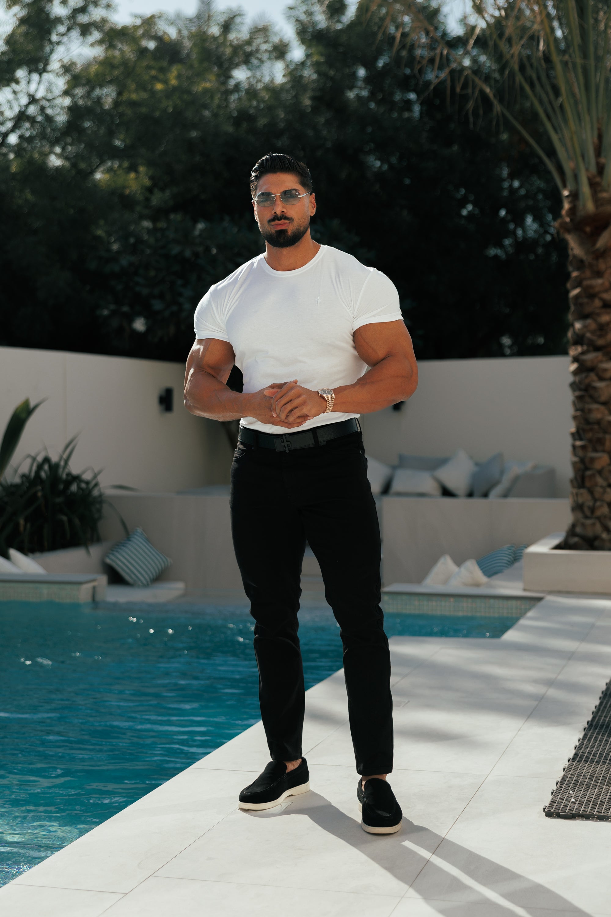 Black Relaxed Tencel Jeans - FSJEAN019