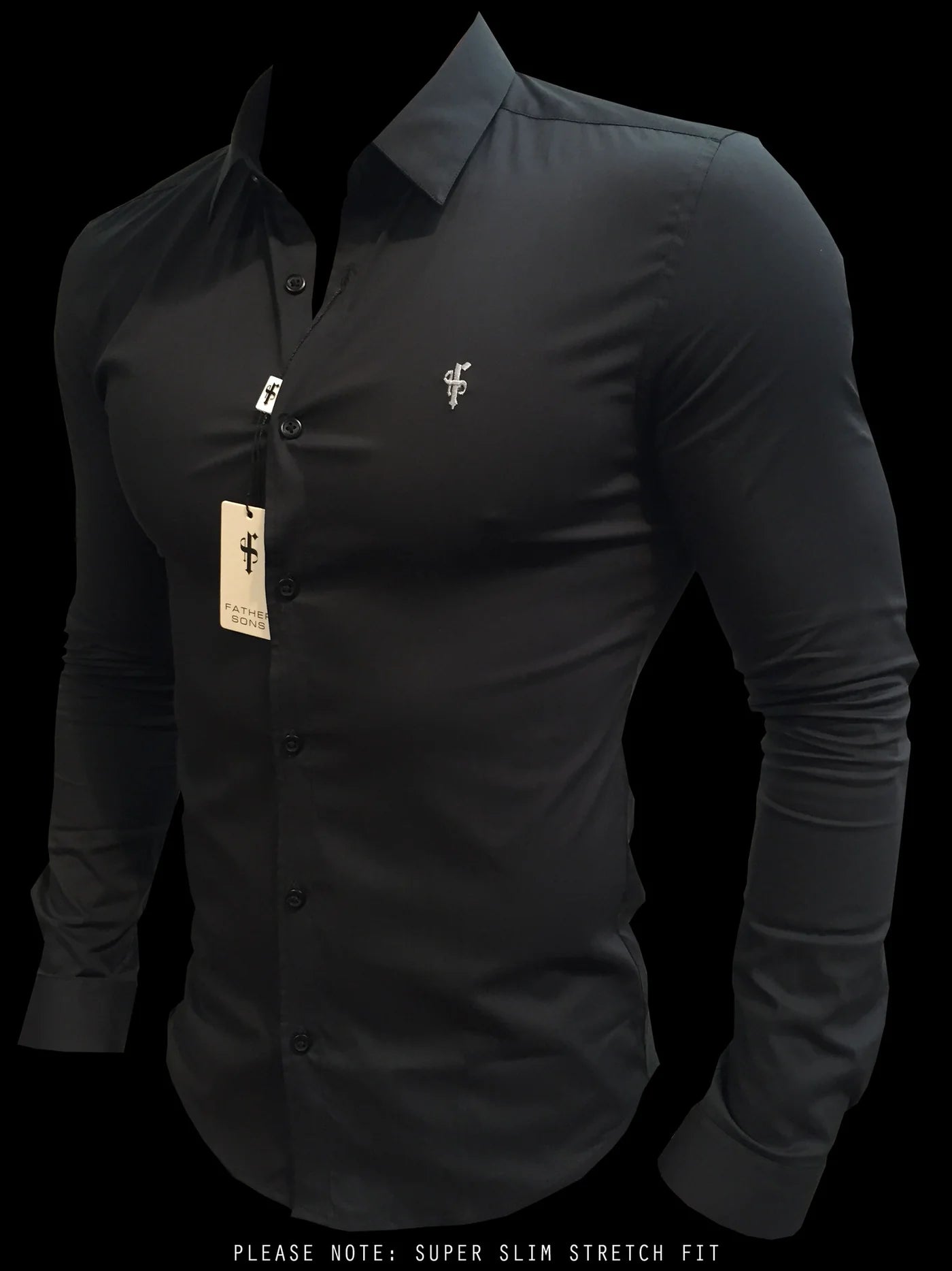 Super Slim Stretch Black LS - FS1092