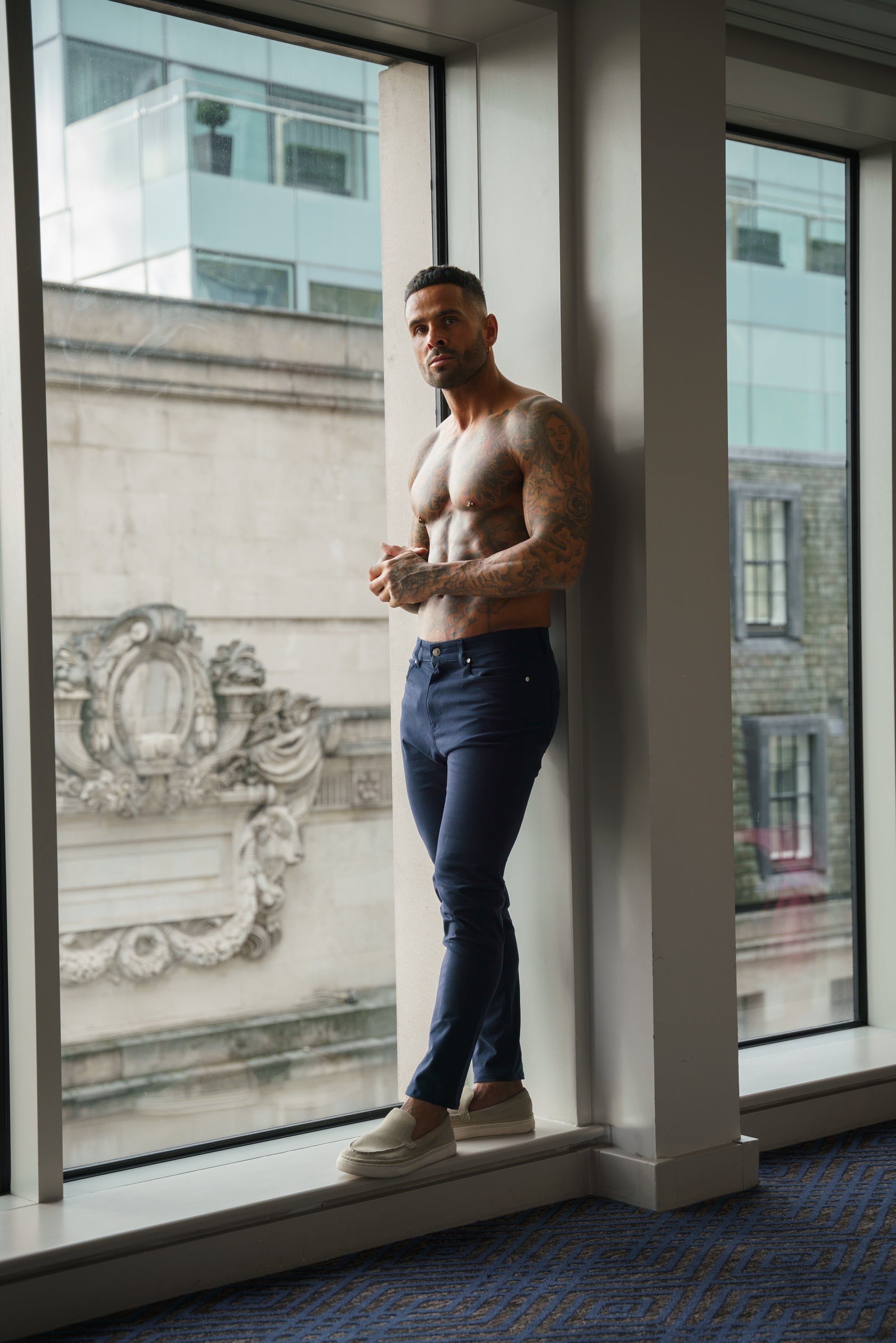 Ultra Stretch Navy Relaxed Jeans - FSJEAN015