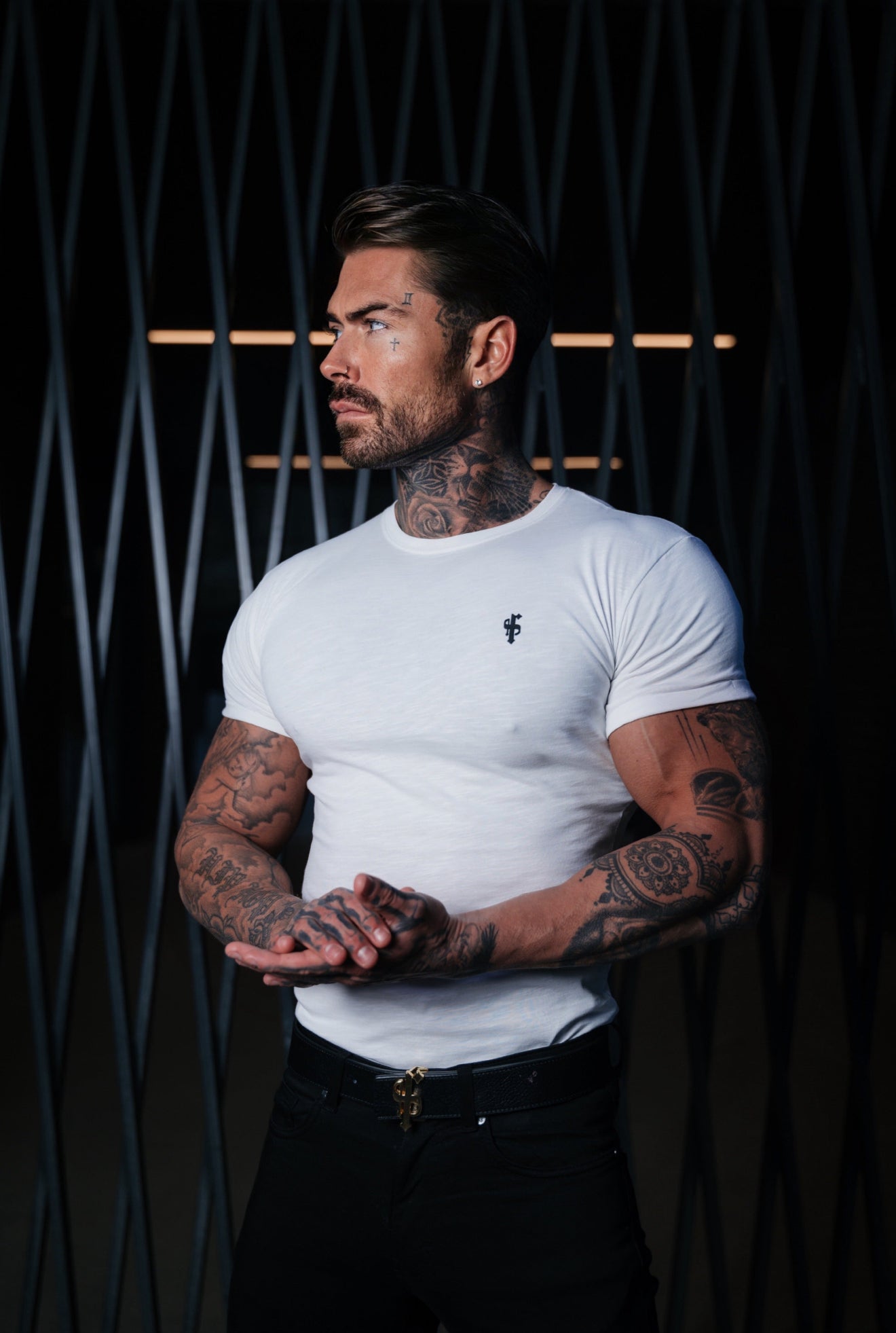 White Slub Crew T-Shirt - FSH1334