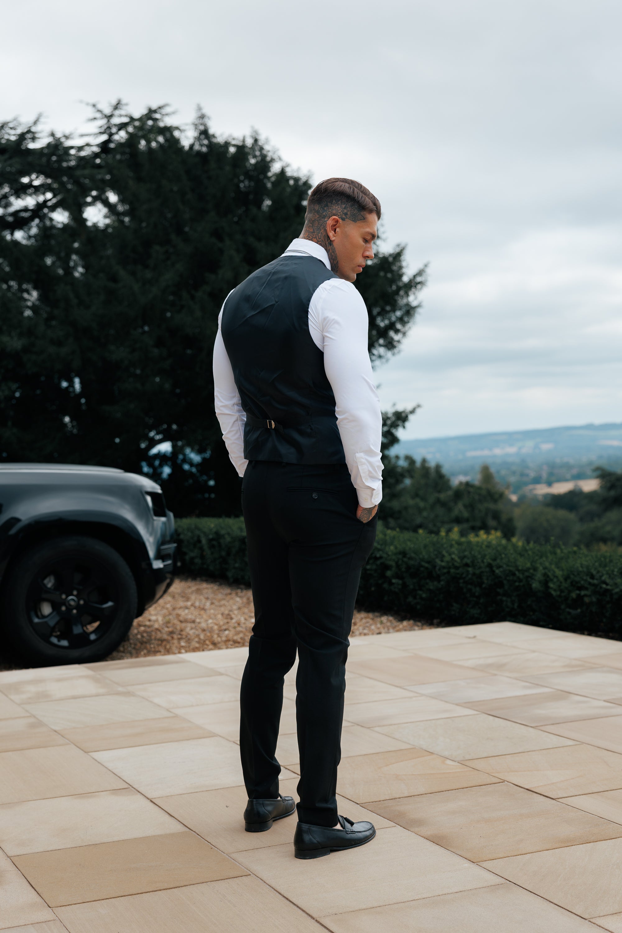 Slim Formal Waistcoat Black - FSW010