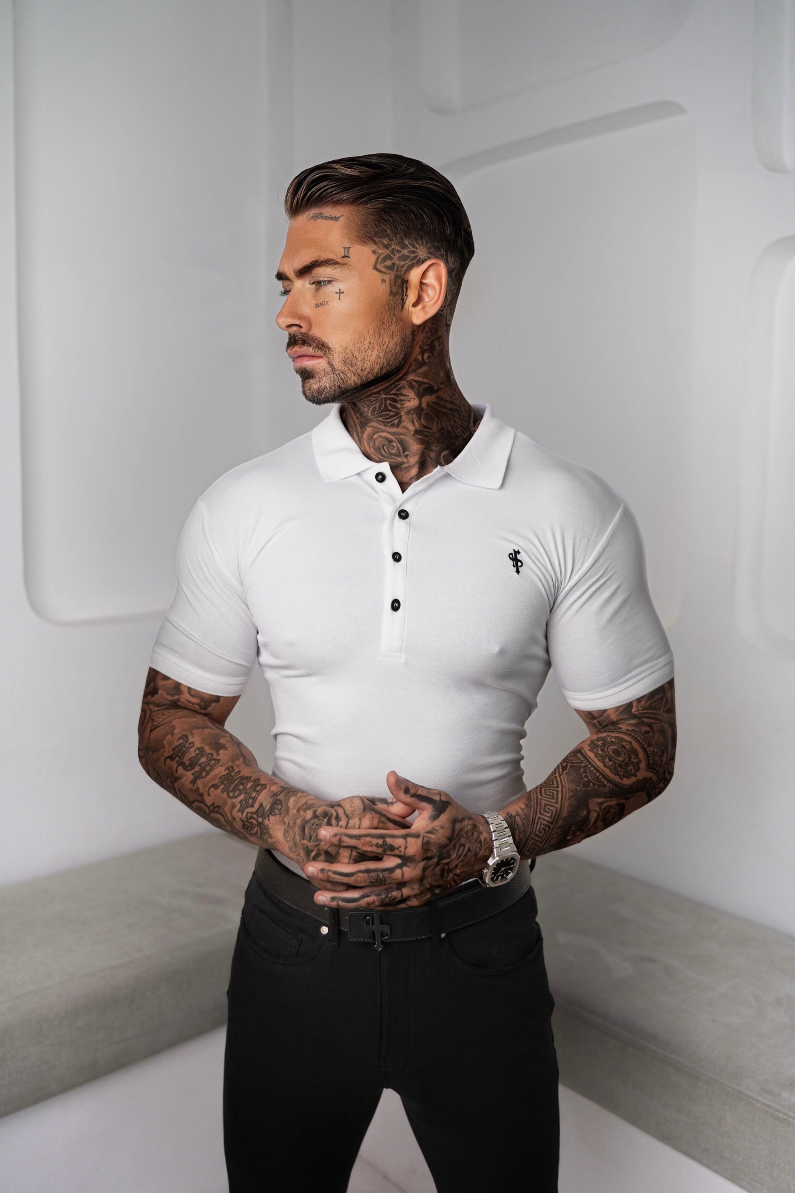 Classic White Polo Shirt - FSH047