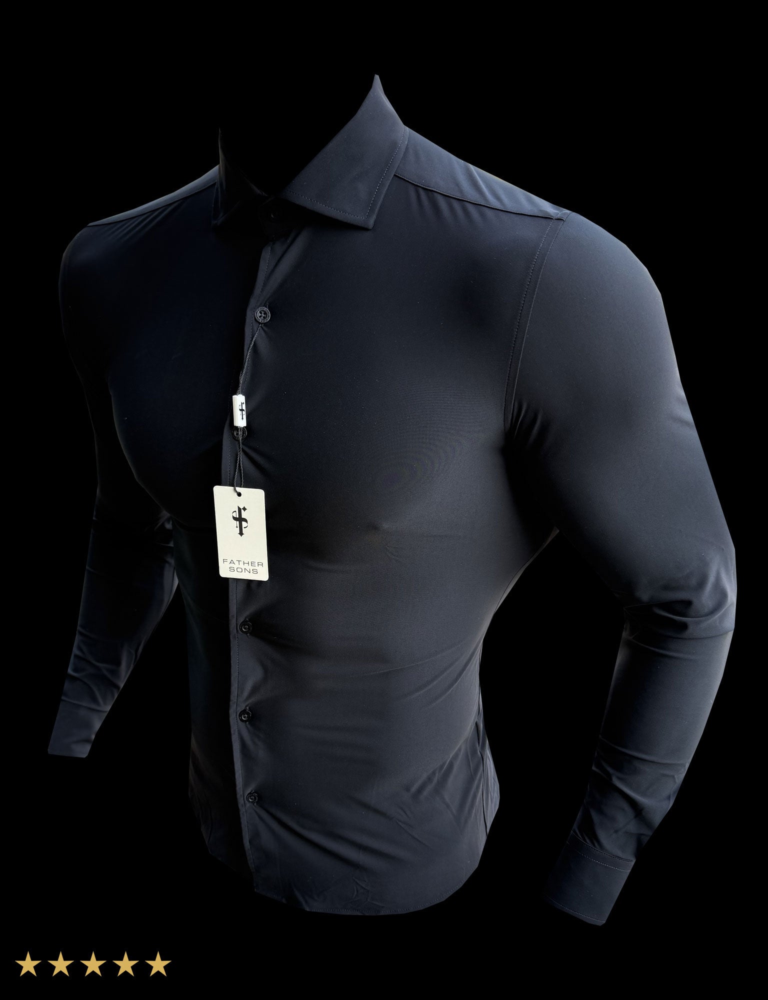 Ultra Stretch Compression Shirt Long Sleeve Black - FS1234