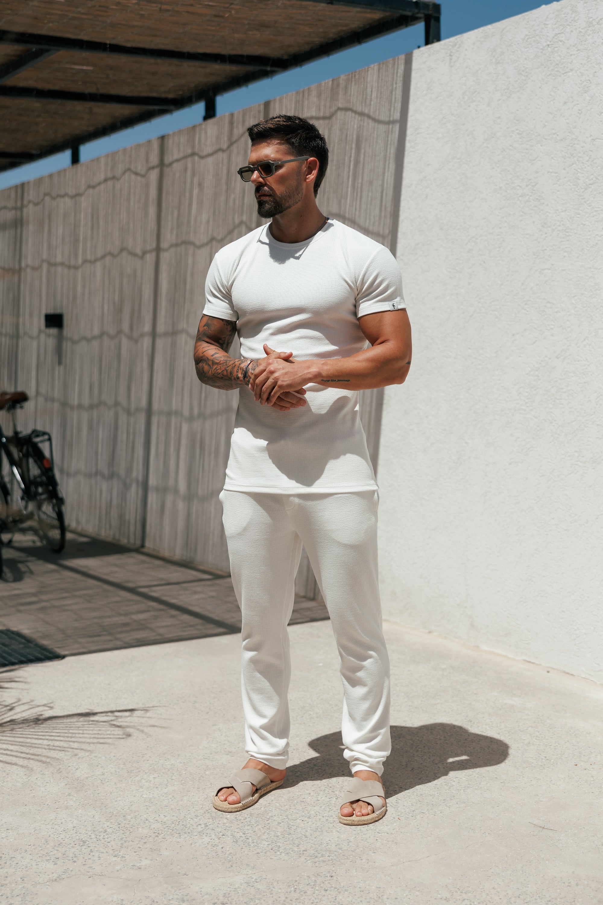 Jersey Cord White T-Shirt - FSR093 (PRE ORDER 12TH JUNE)