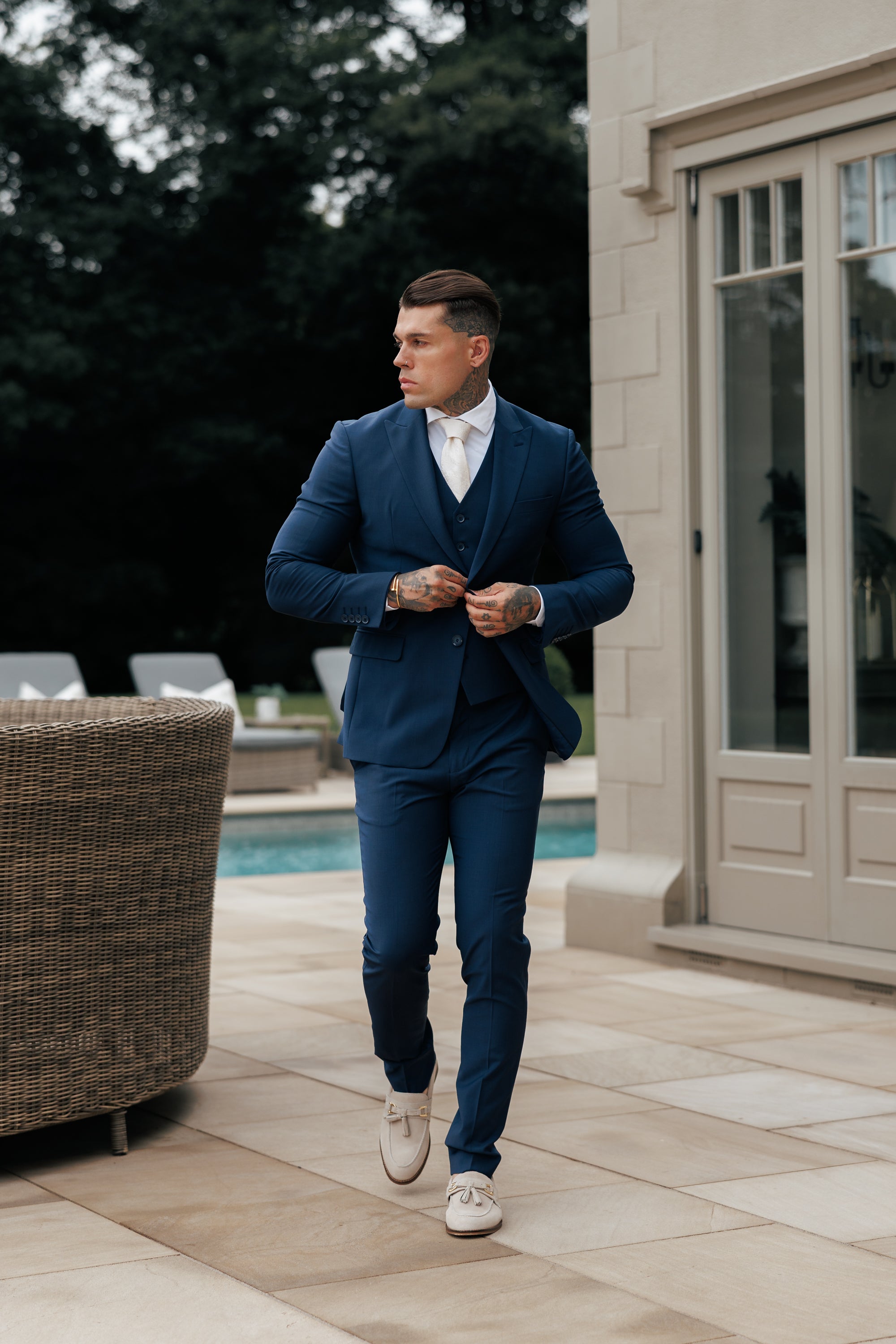 Slim Formal Suit Jacket Navy - FSJKT013