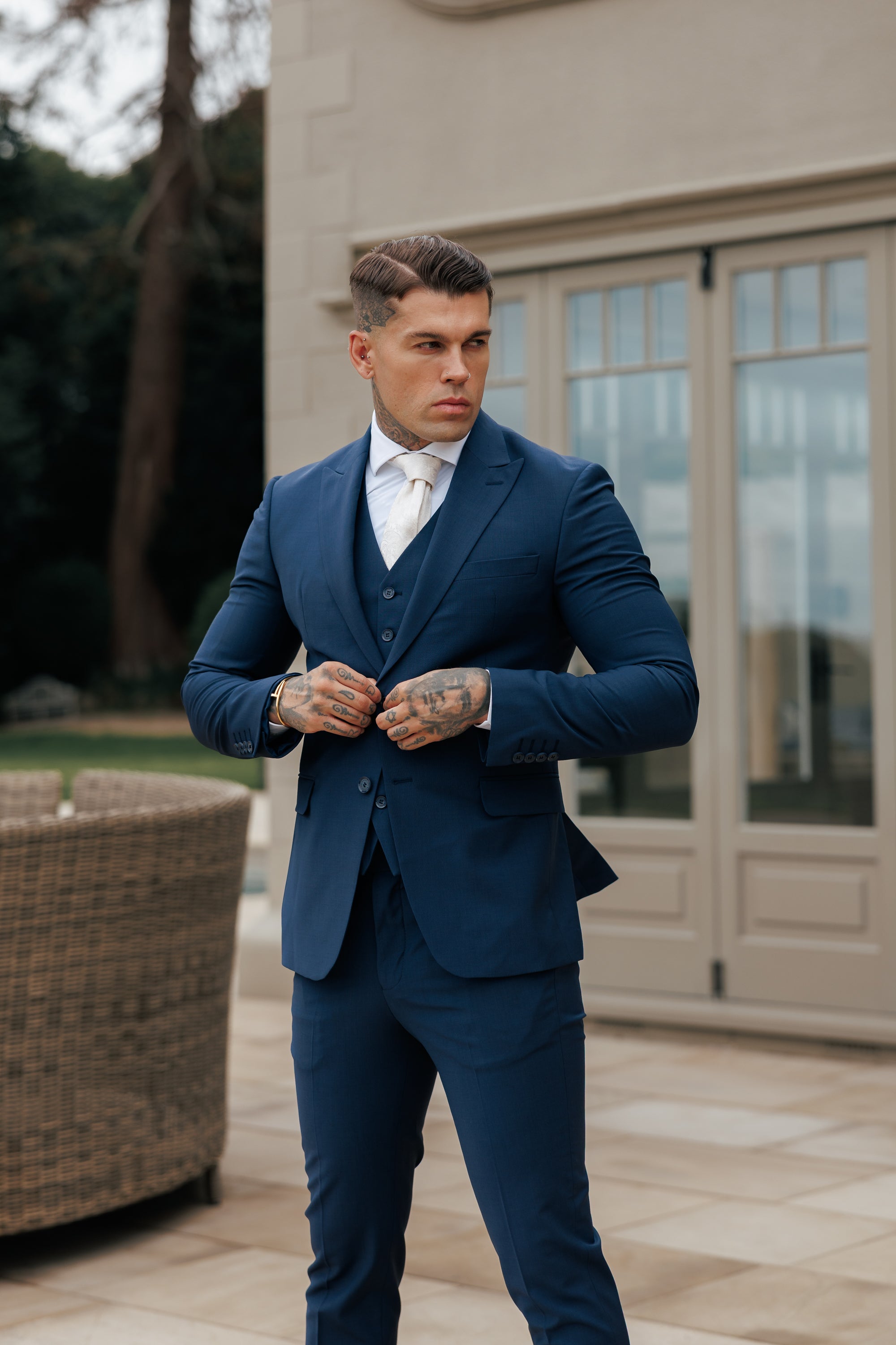 Slim Formal Suit Jacket Navy - FSJKT013