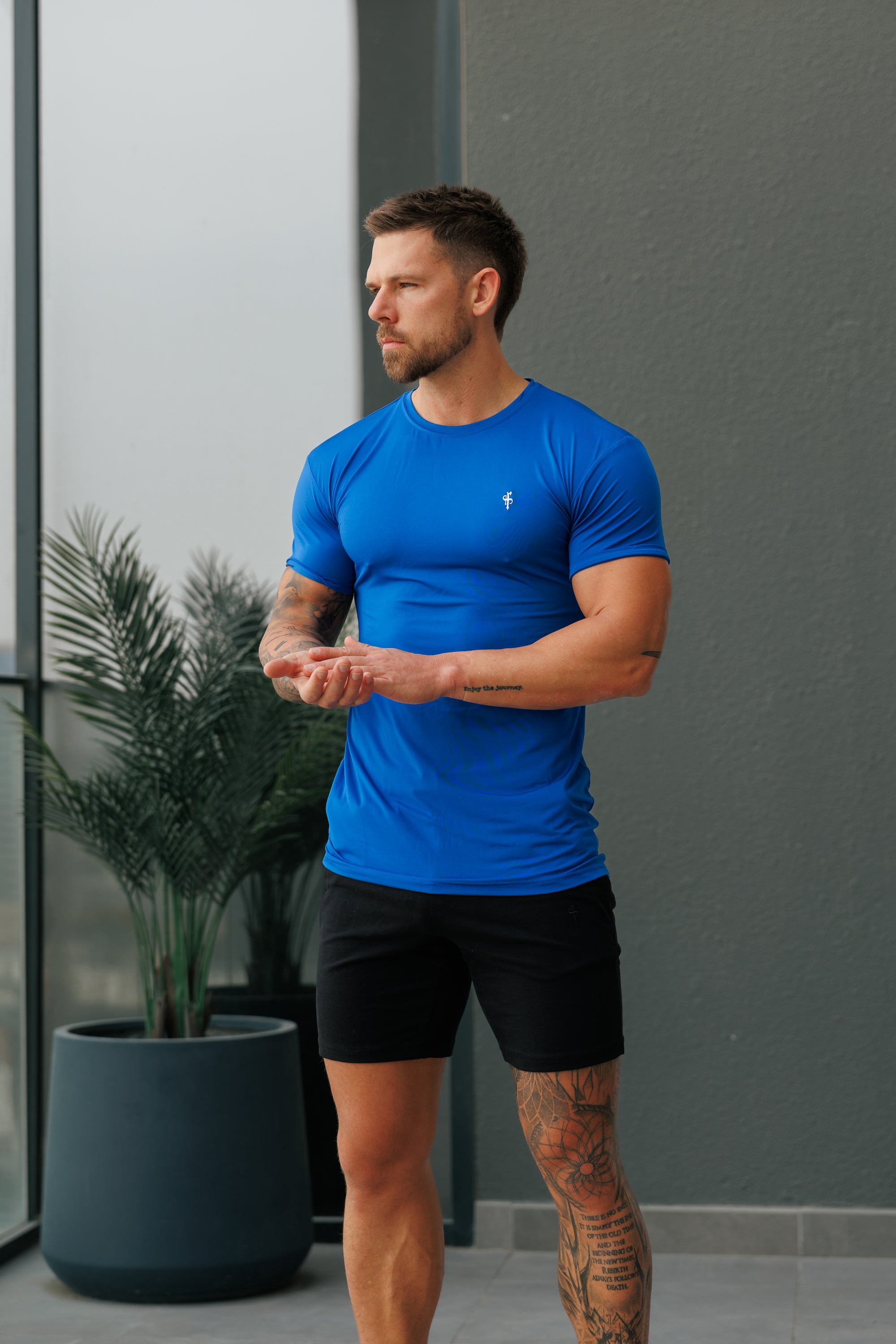 Royal Blue / White Gym Crew - FSH1277