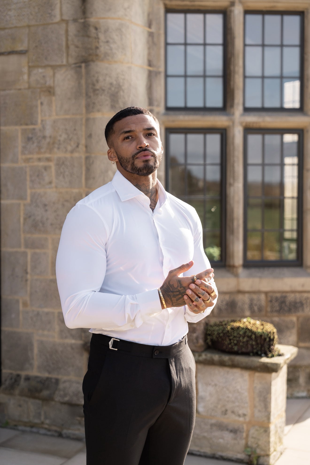 Ultra Stretch Compression Shirt Long Sleeve White - FS1233