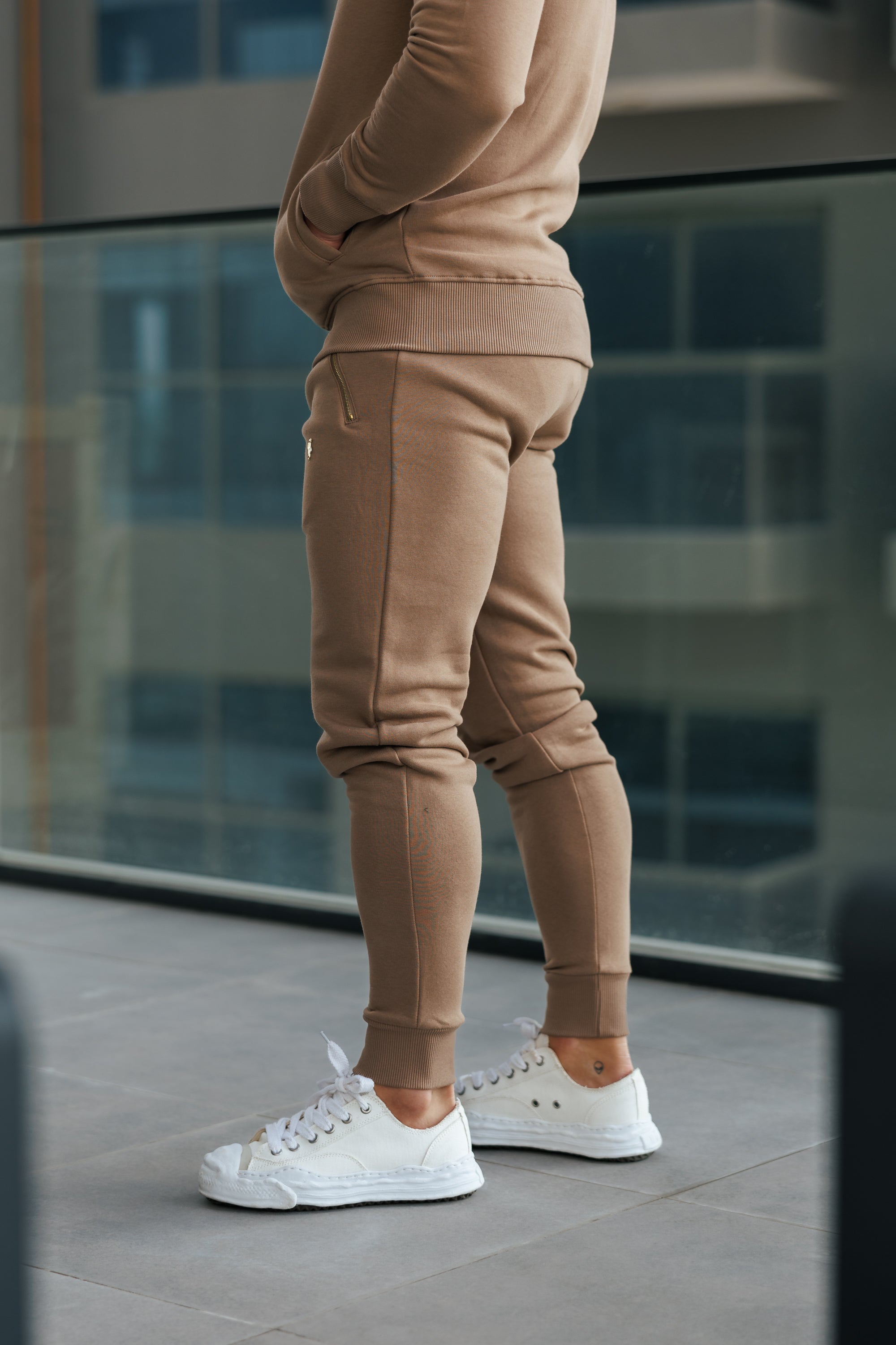 Taupe / Gold Bottoms with Zipped Pockets - FSH1254