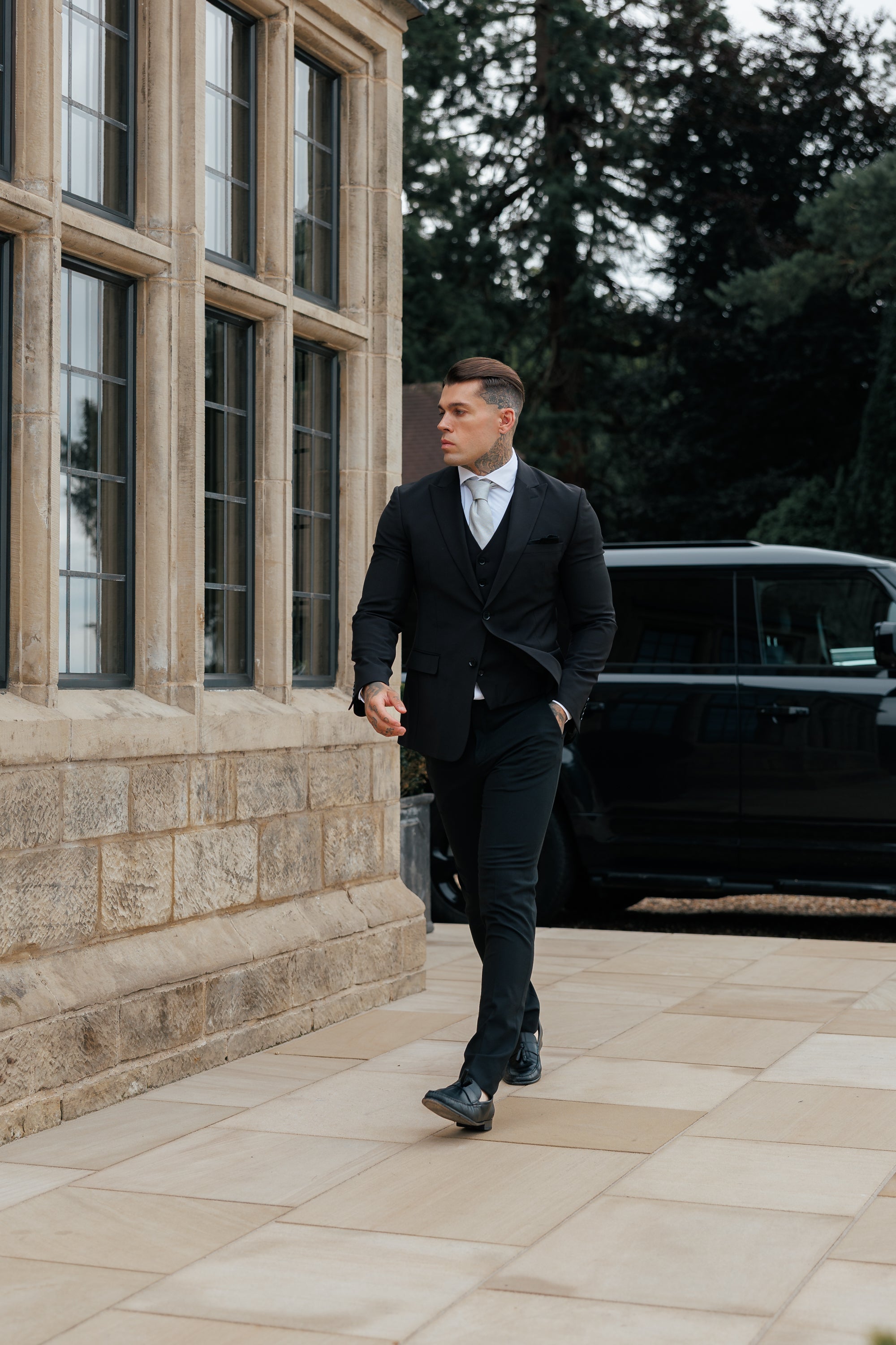 Slim Formal Suit Jacket Black - FSJKT011