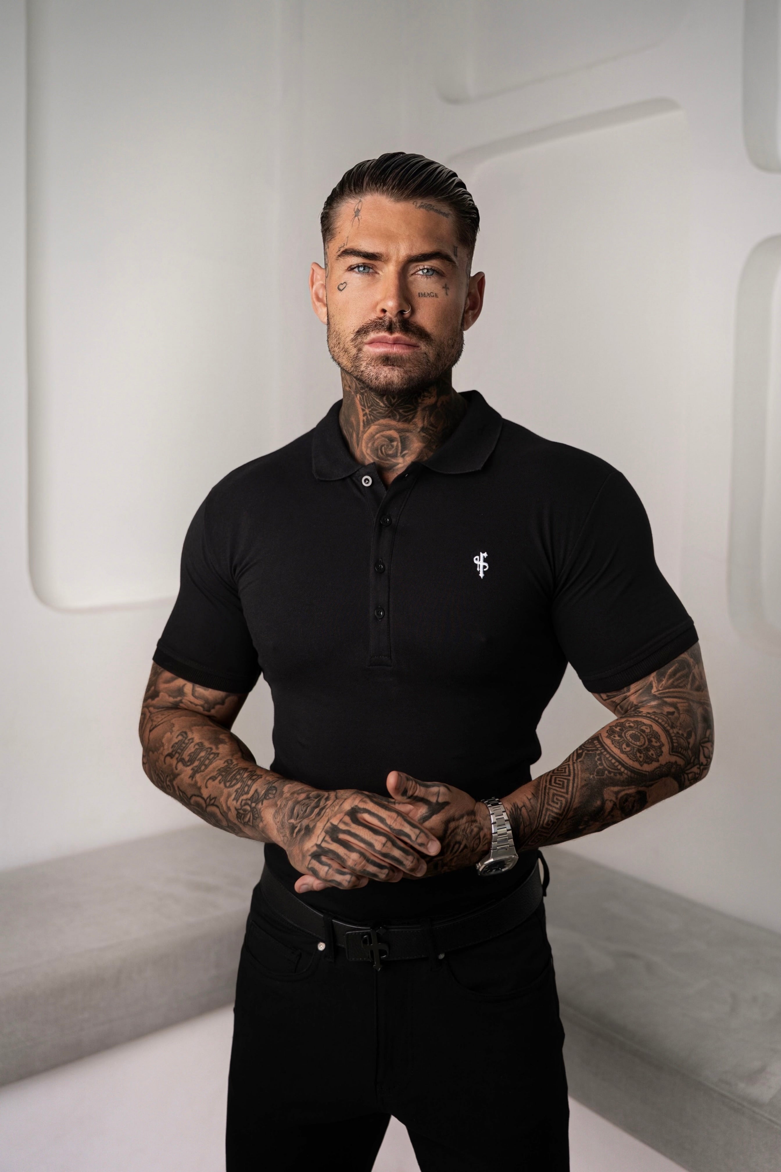 Classic Black Polo Shirt - FSH041