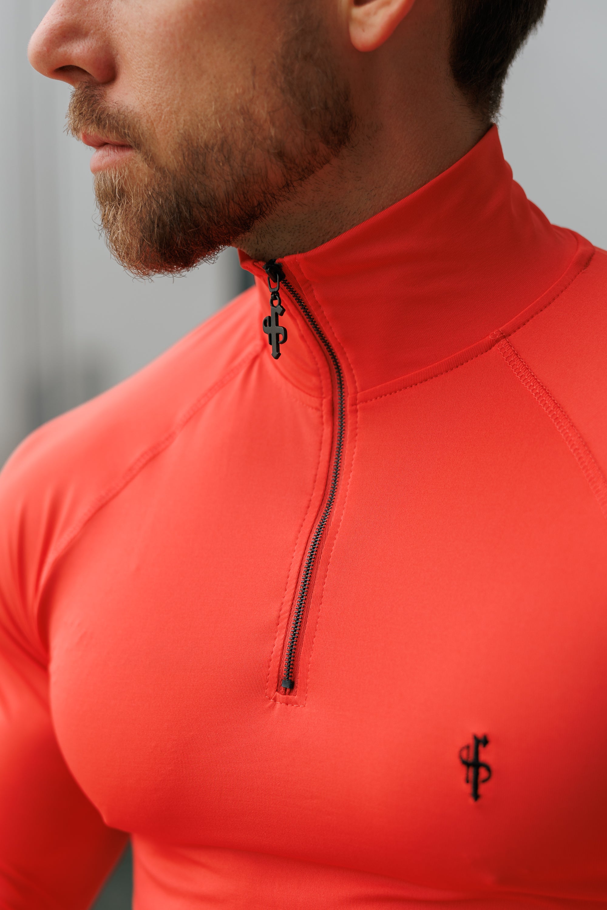 LS Coral Half Zip Gym Top - FSH1284