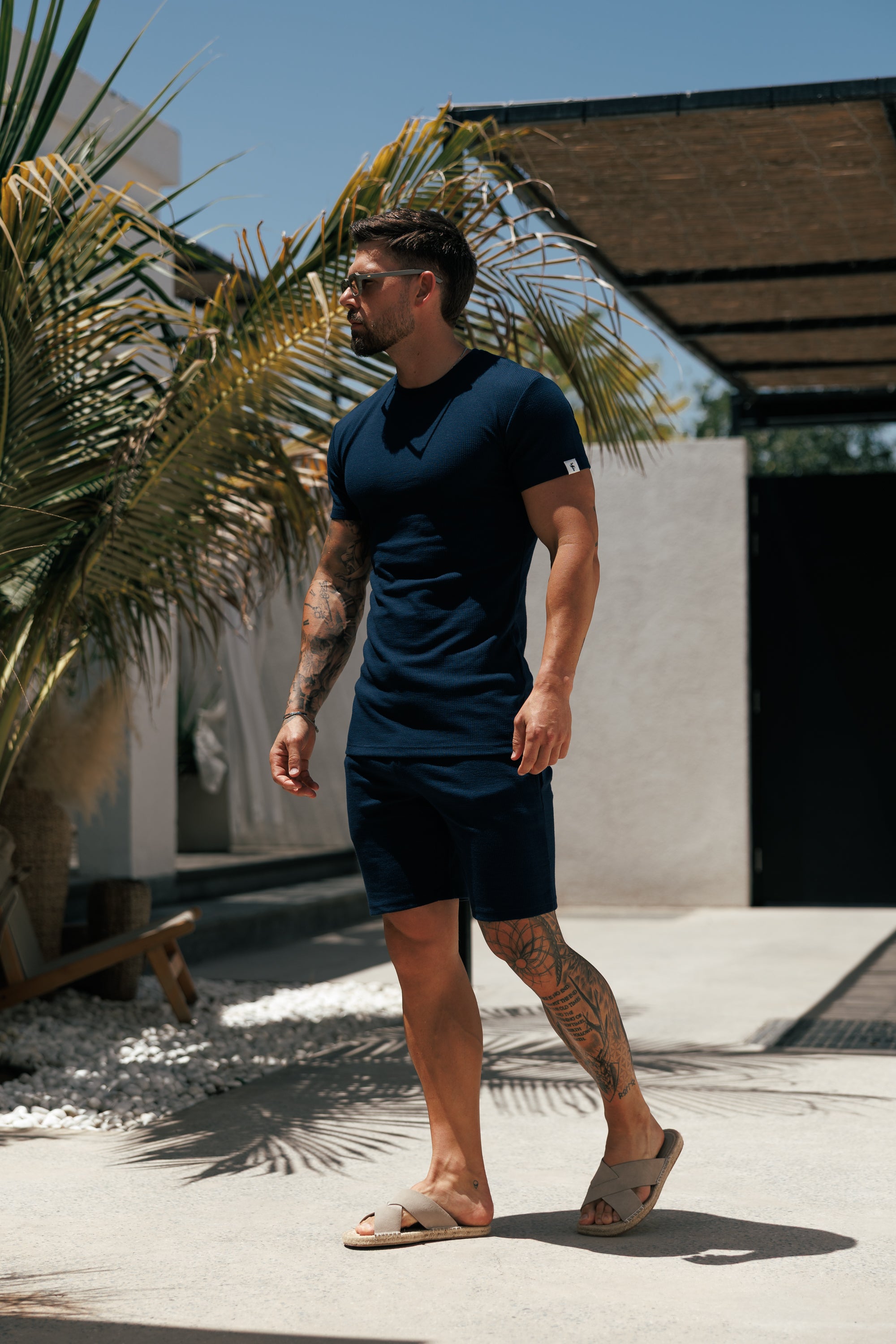 Jersey Cord Navy T-Shirt - FSR095 (PRE ORDER 29TH MAY)