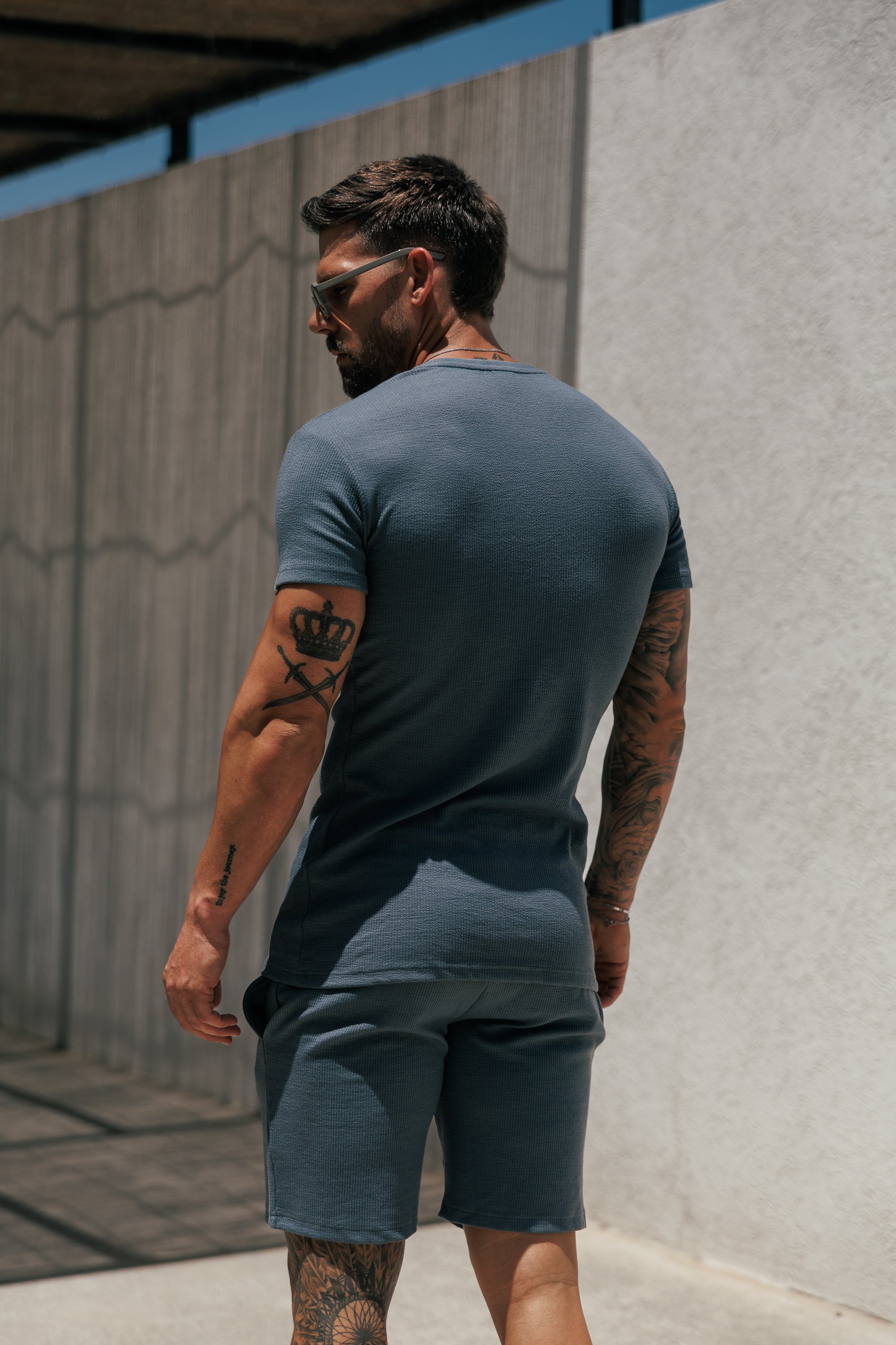 Jersey Cord Gunmetal T-Shirt - FSR100